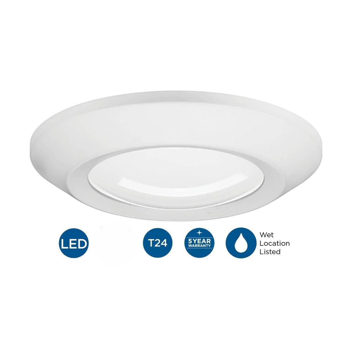 5-1/2" Intrinsic Collection Surface Mount LED in White