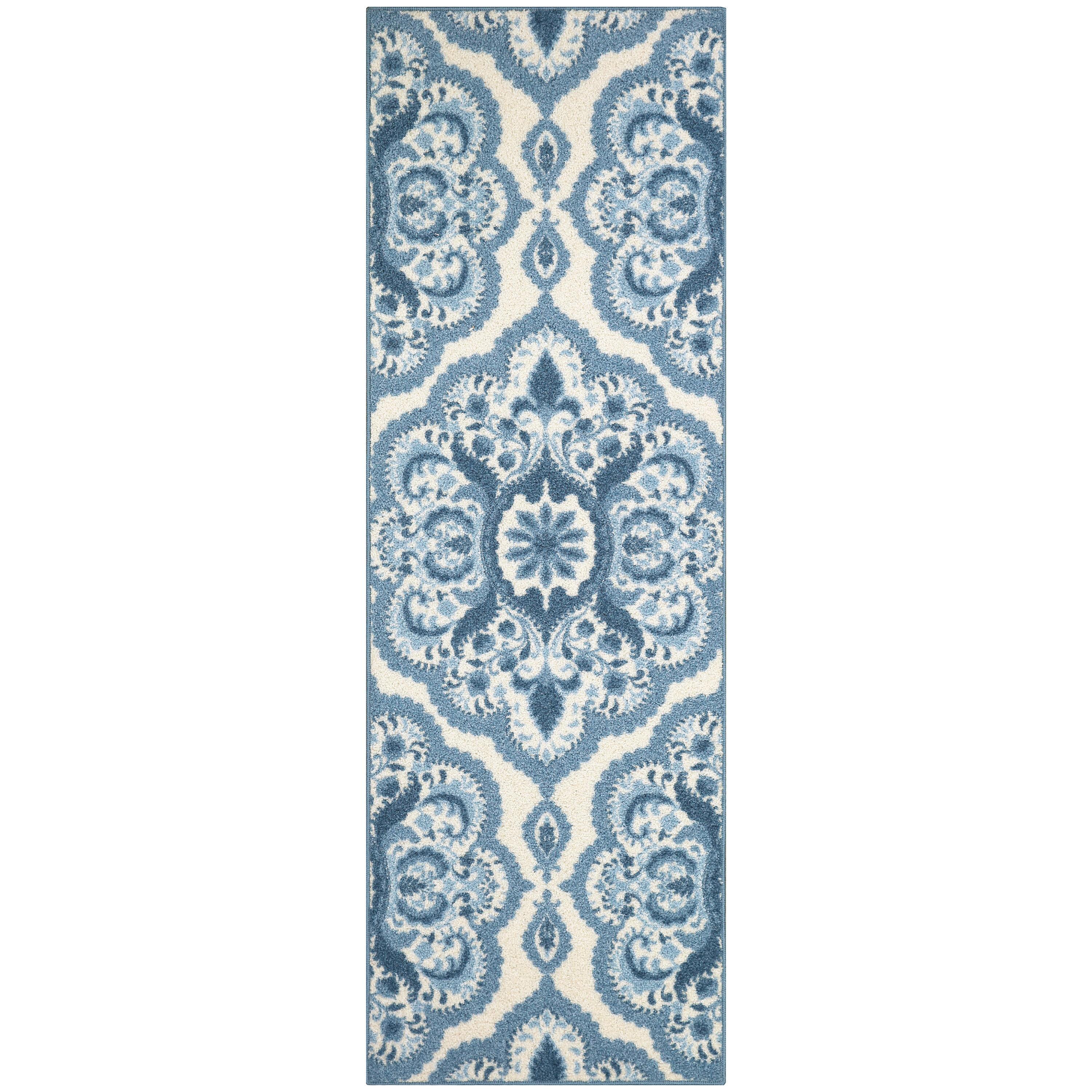 Hertel Floral Blue Area Rug