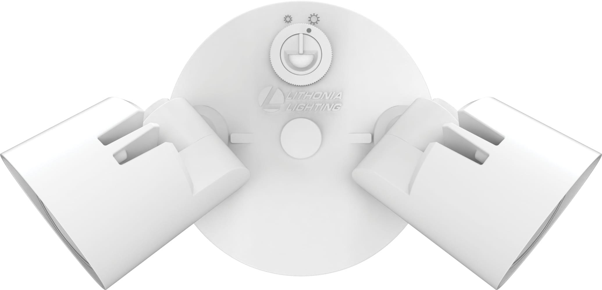 Lithonia Lighting 2 - Head Hardwired Dusk to Dawn Outdoor Security Flood Light