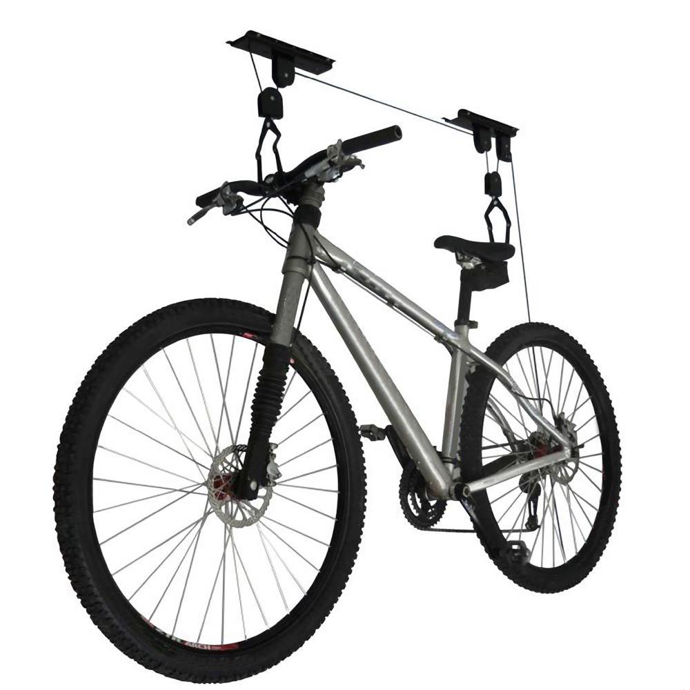 Bike Hanger – Overhead Hoist Pulley System with 100lb Capacity for Bicycles or Ladders – Secure Garage Ceiling Storage by RAD Cycle