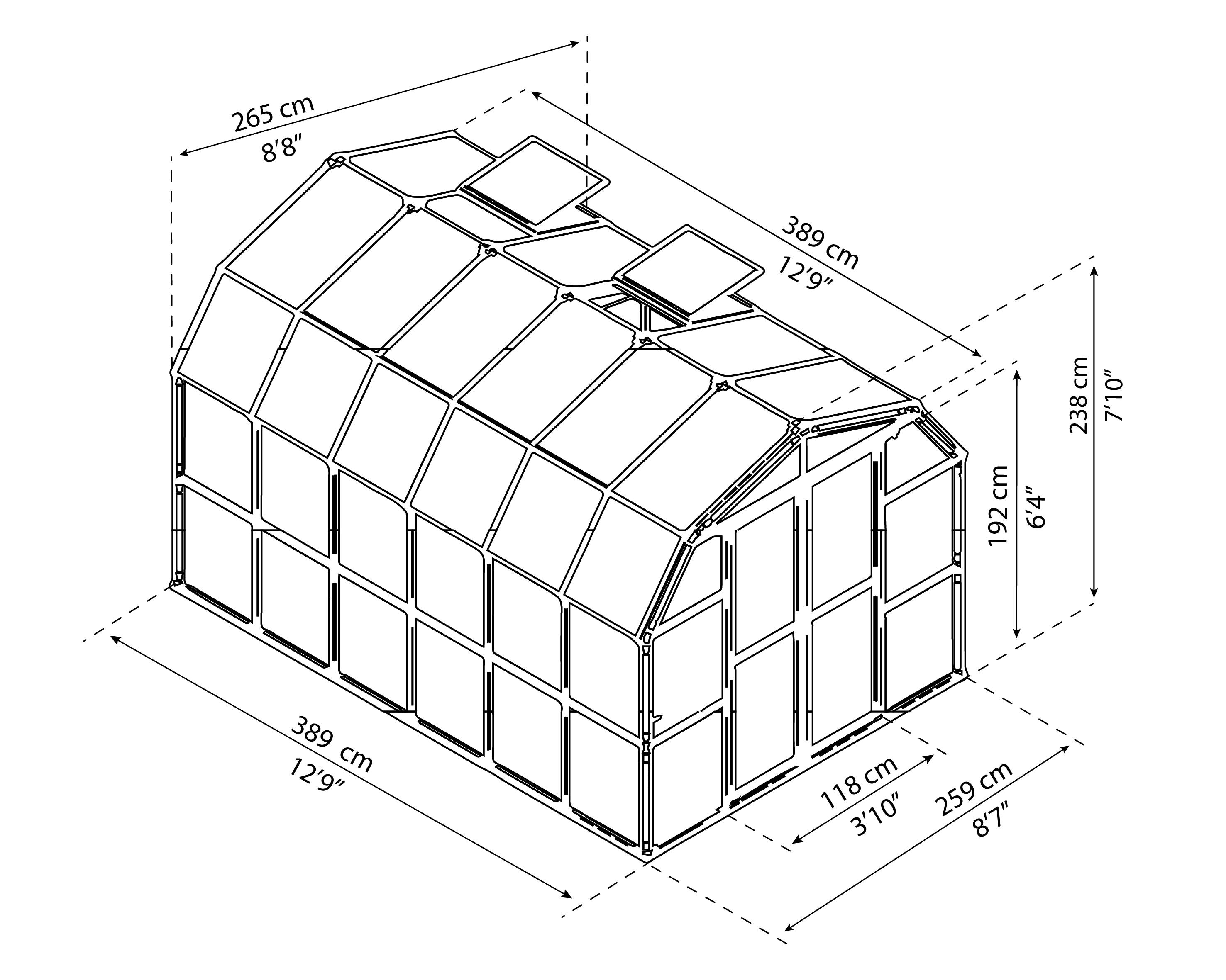 Canopia Palram - Canopia Grand Gardener 2 Clear Greenhouse