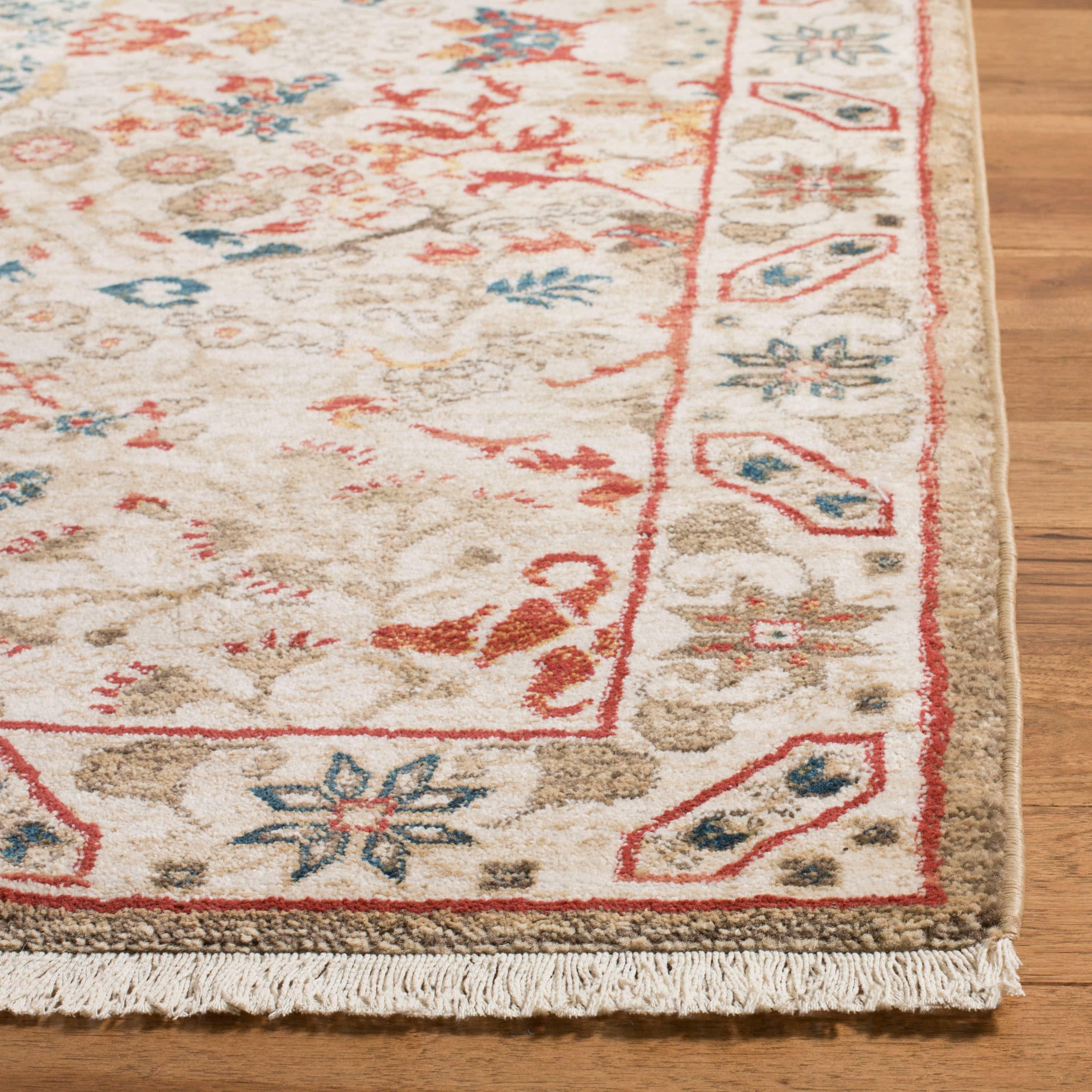 Kashan KSN301 Power Loomed Area Rug - Ivory/Ivory - 9'x12'6" - Safavieh