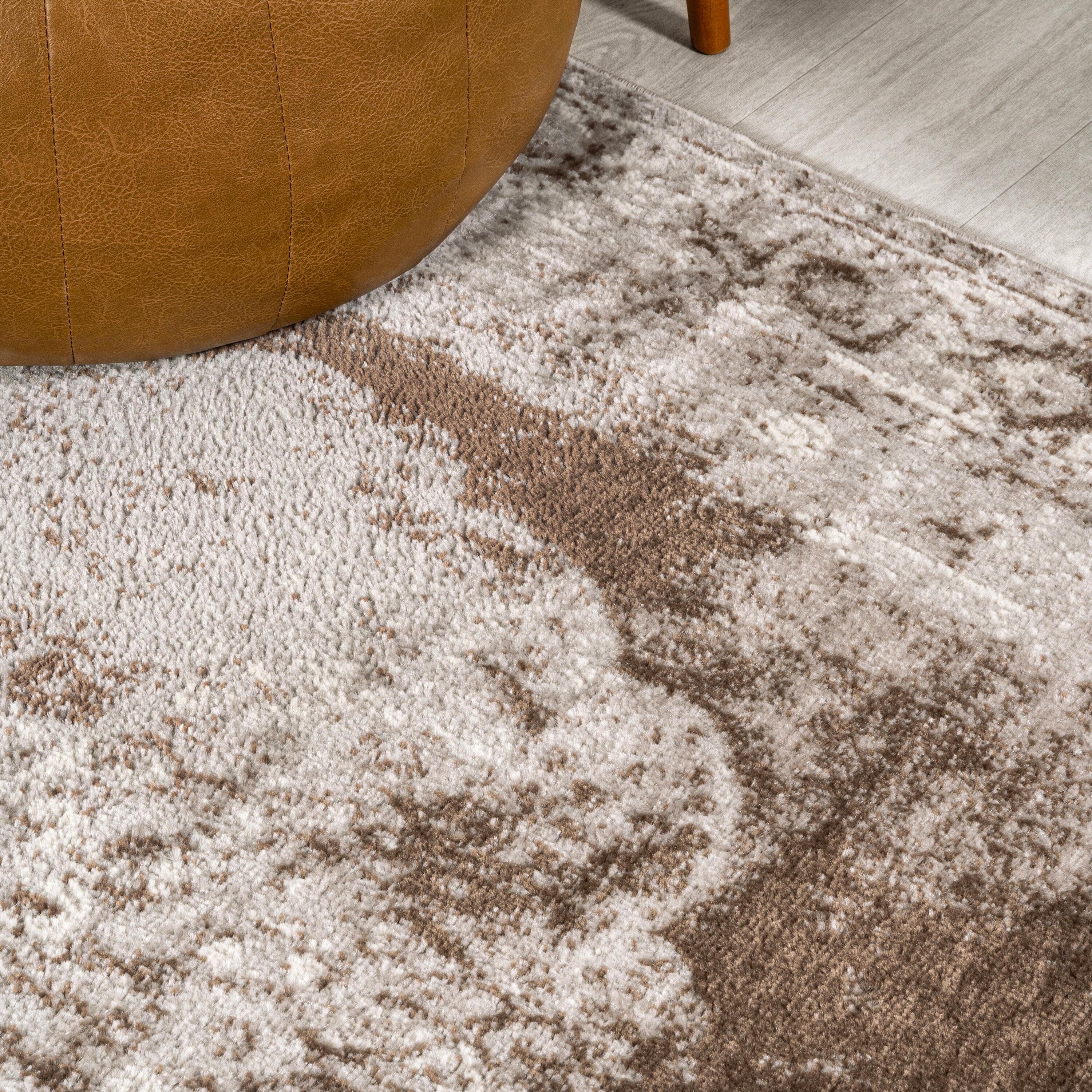 JONATHAN Y Rosalia Cottage Medallion Cream/Brown 5 ft. x 8 ft. Area Rug