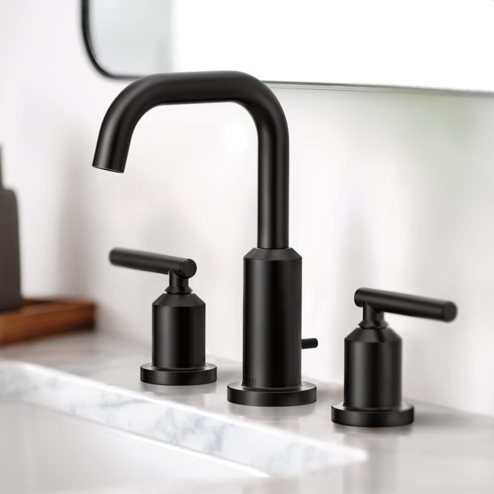 Moen MOEN T6222BL CIA MATTE BLACK TWO-HANDLE HIGH ARC BATHROOM FAUCET T6222BL-1