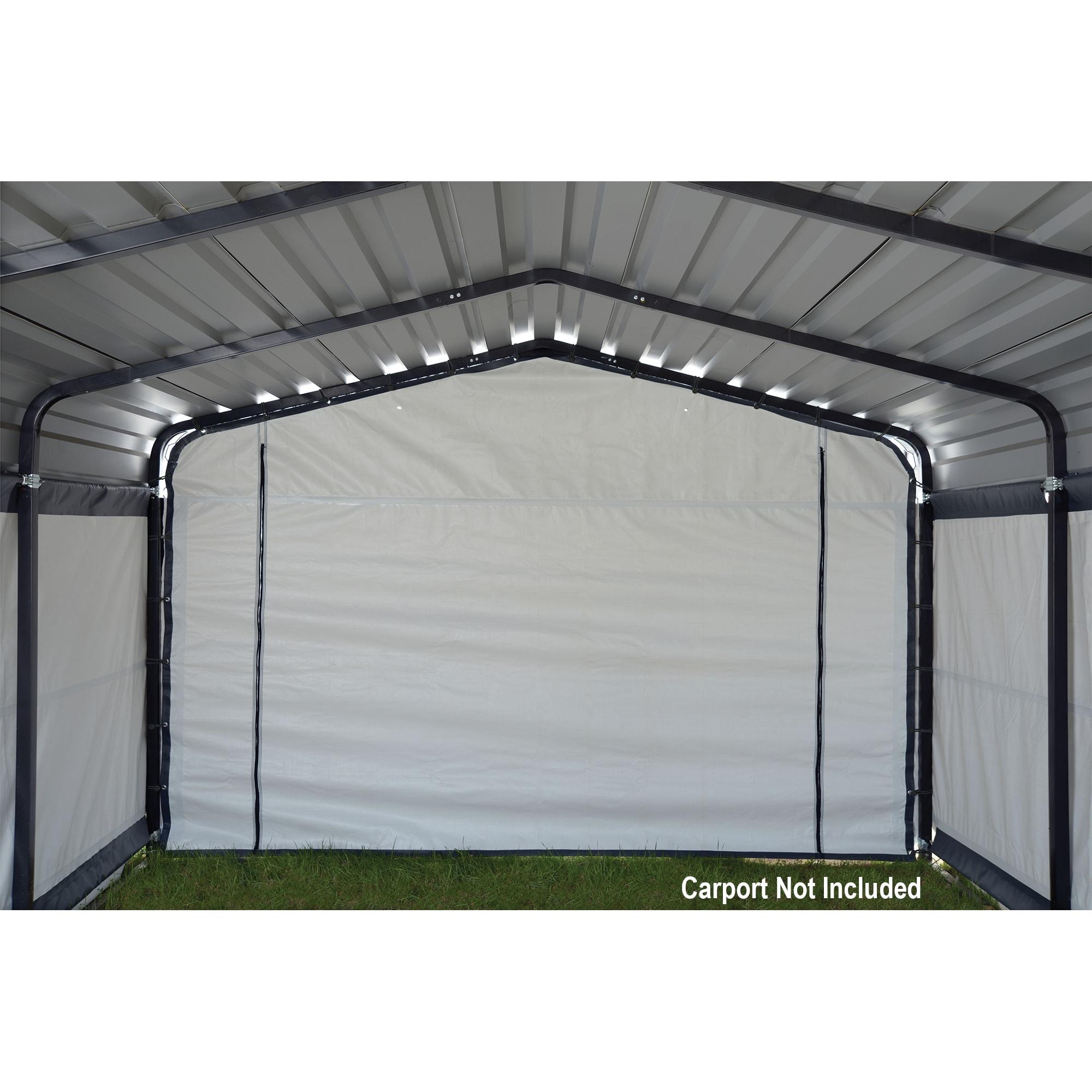 Arrow Enclosure Kit for Arrow Carport 10ft x 15ft Gray
