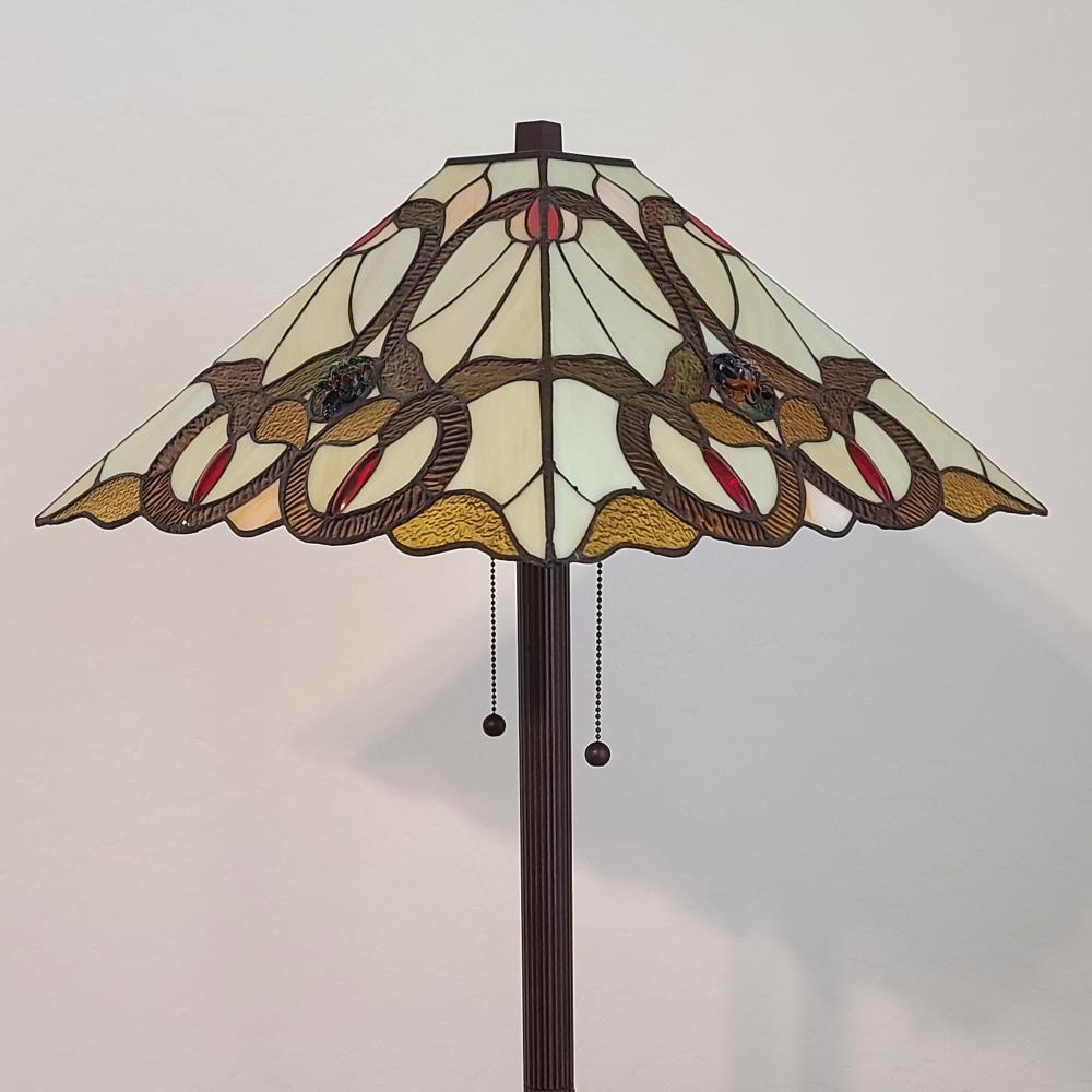 Amora Lighting  Tiffany Style Mission Floor Lamp