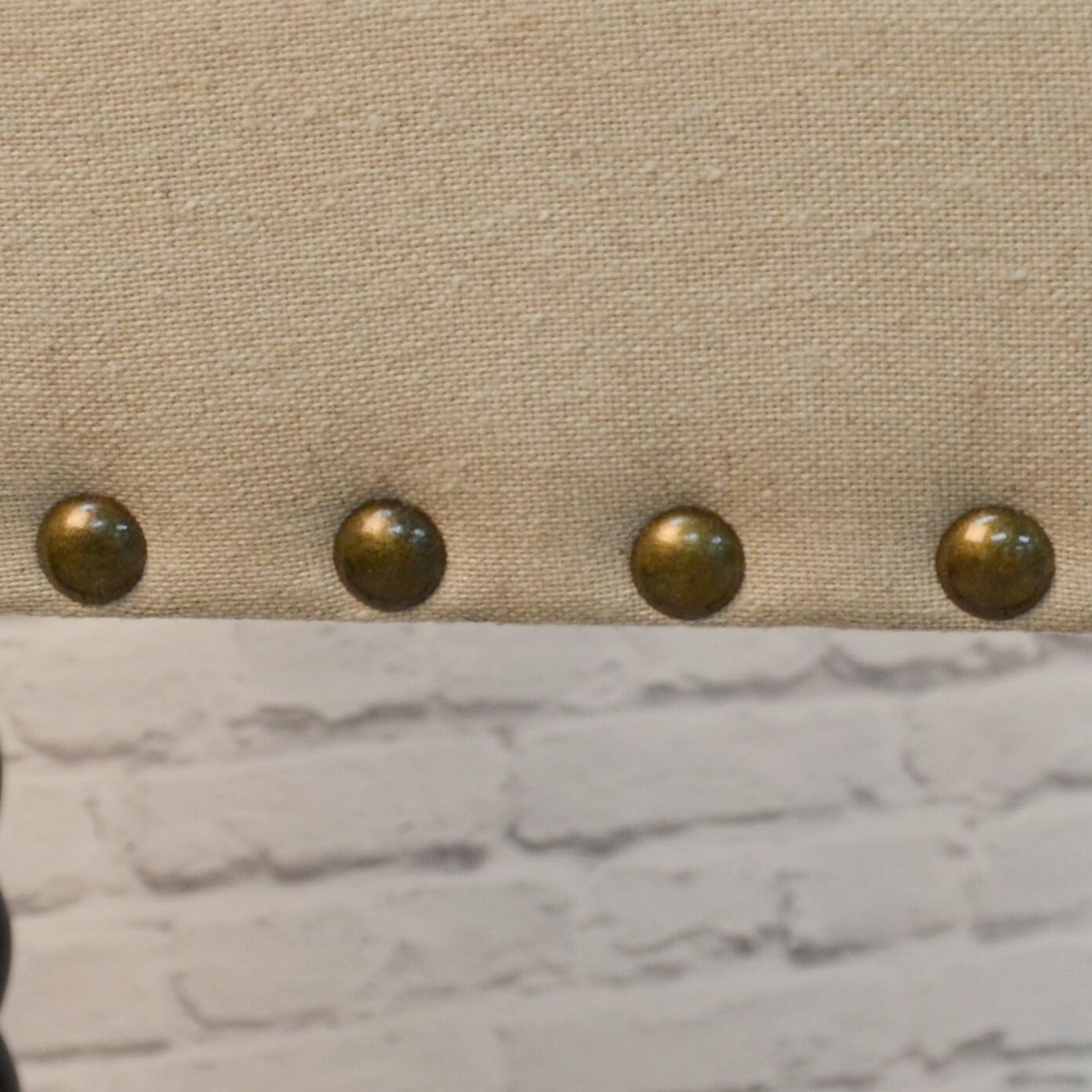 Carolina Living Remick 24" Counter Stool - Espresso - Linen Upholstery