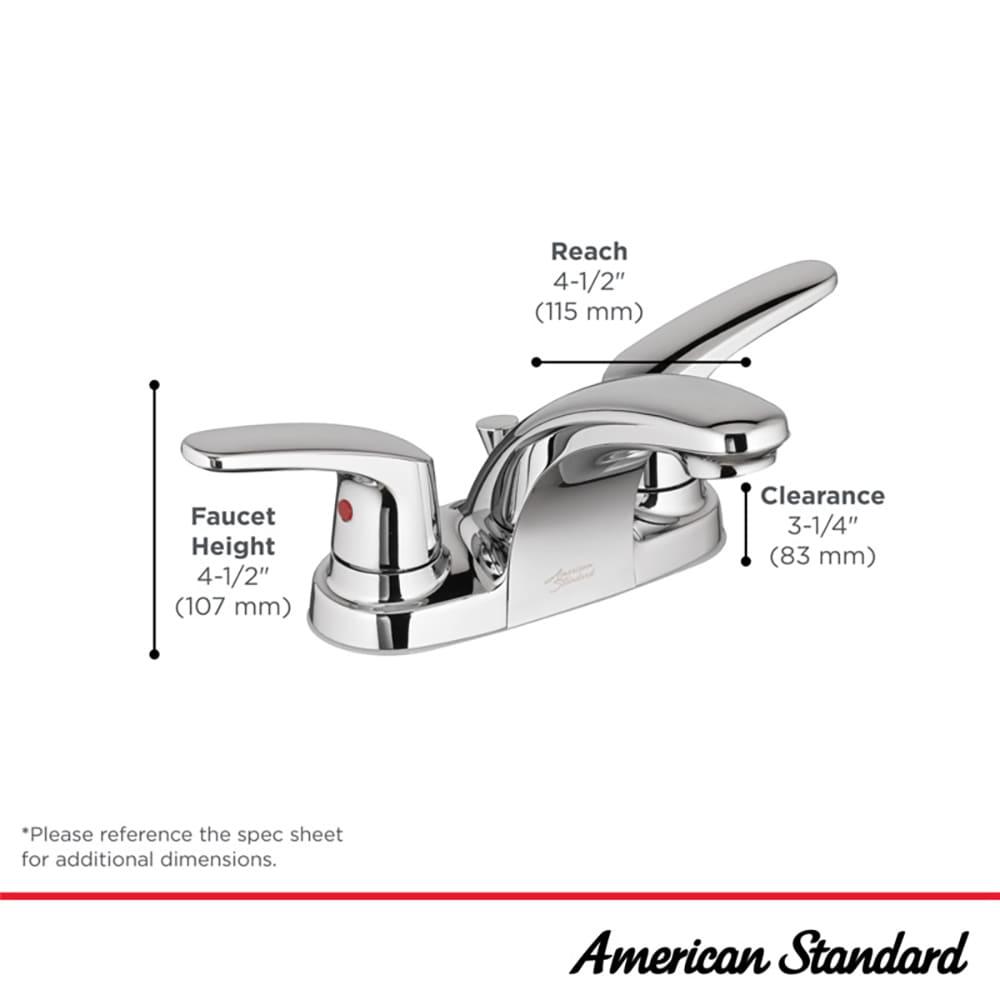 American Standard 7075.205 Colony Pro 1.2 GPM Centerset Bathroom Faucet - Black