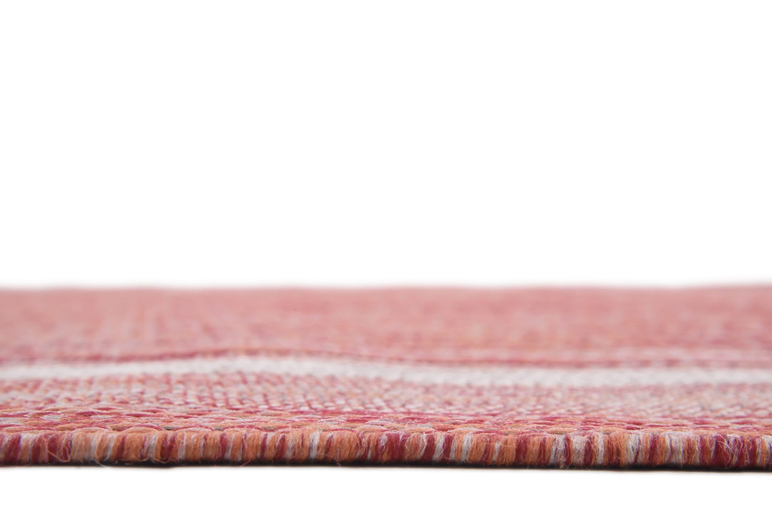 Unique Loom 7' 1 x 10' 0 Rectangle Indoor/Outdoor Border Rust Red Area Rug