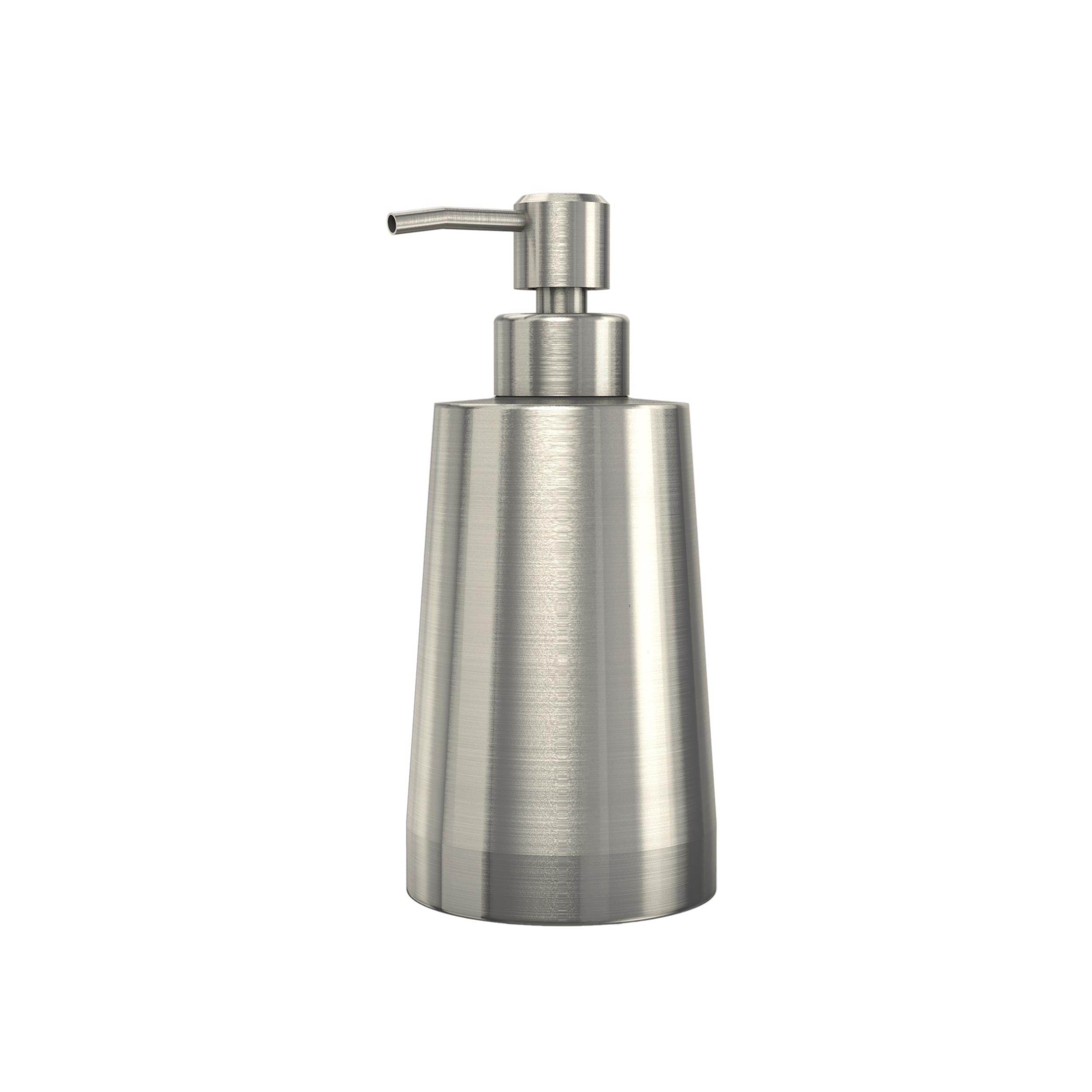 Keeney 11.8 oz. Premium Kitchen or Bathroom Countertop Pump Soap Dispenser, Brushed Nickel