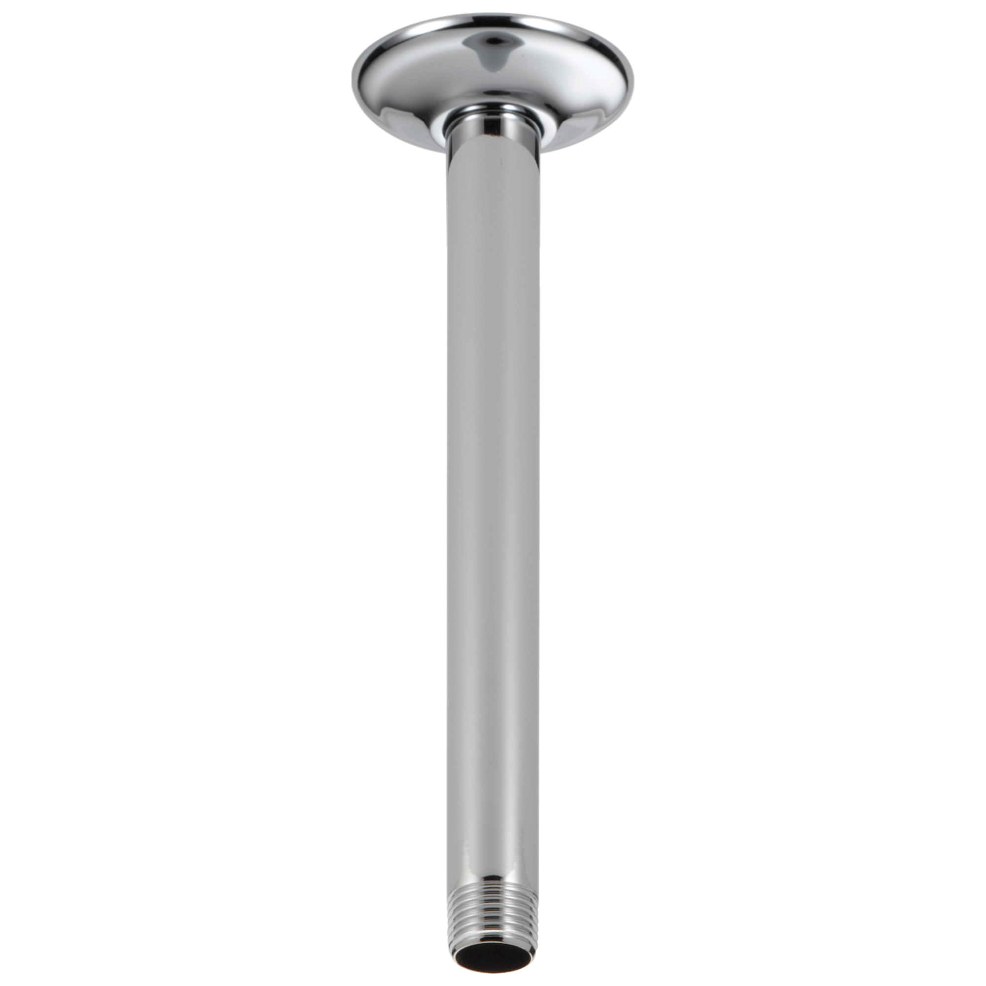 Chrome Ceiling-Mount Shower Arm with Flange