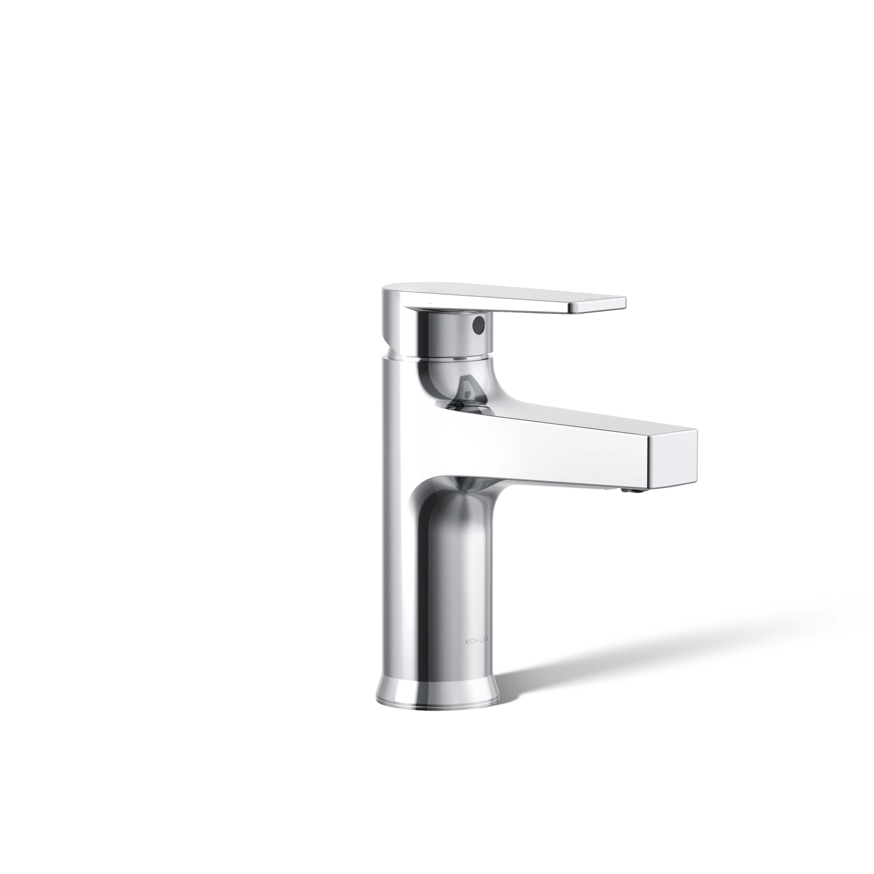 Kohler Taut Single-Handle Bathroom Faucet with Pop-Up Drain Assembly, One Hole Bathroom Sink Faucet, 1.2 gpm