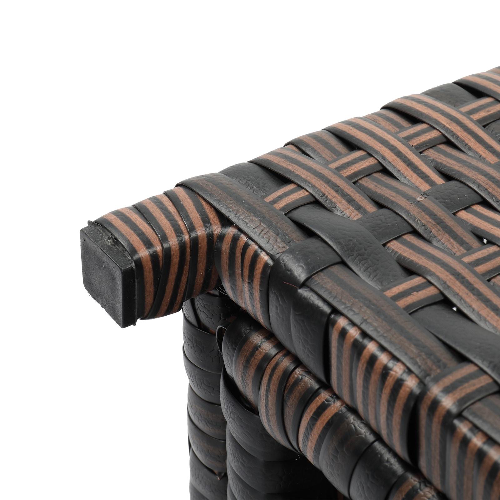 Winado Wicker Manual Lift Outdoor Trash/Recycling Bins - 26.7 Gallons