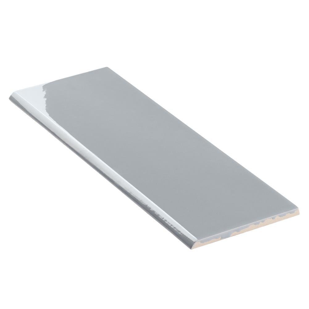 Bond Tile Remington 3.93 in. x 11.81 in. Polished Porcelain Wall Bullnose Tile