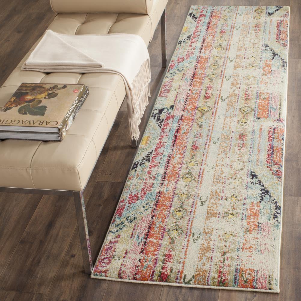 Monaco MNC222 Power Loomed Indoor Runner Rug - Multi - 2'2"x12' - Safavieh.