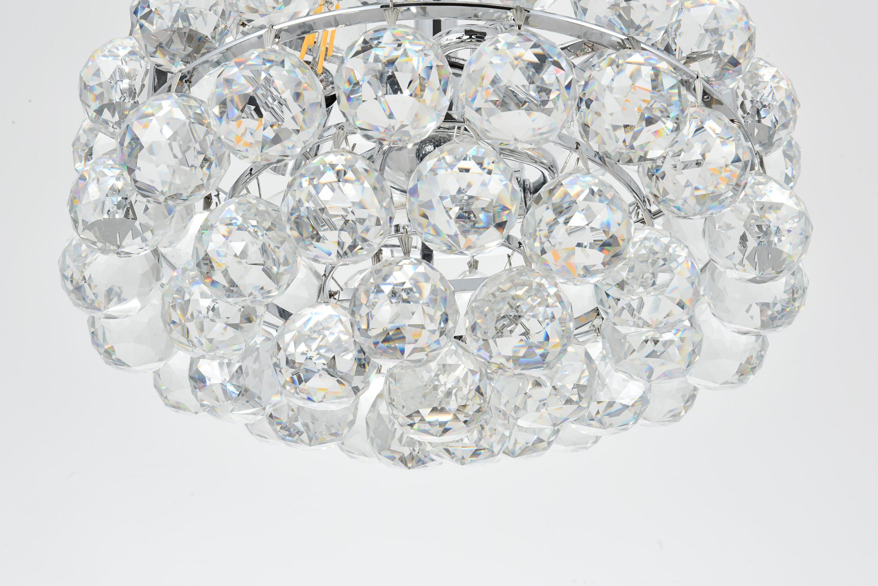 Elegant Lighting Savannah 12 inch pendant in chrome