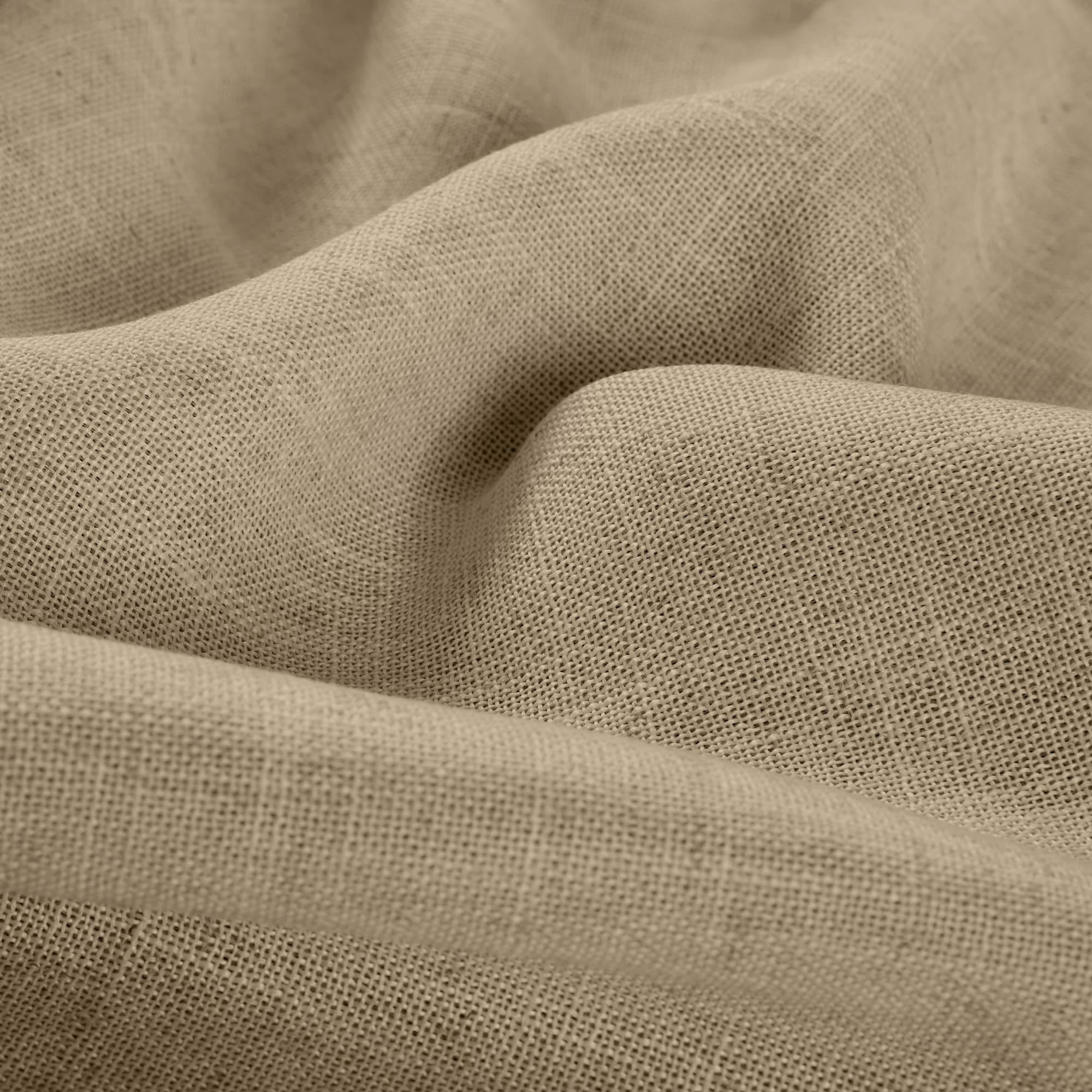 Harrow Solid Texture Room Darkening Single Window Curtain Panel - 52" x 95" - Linen - Elrene Home Fashions