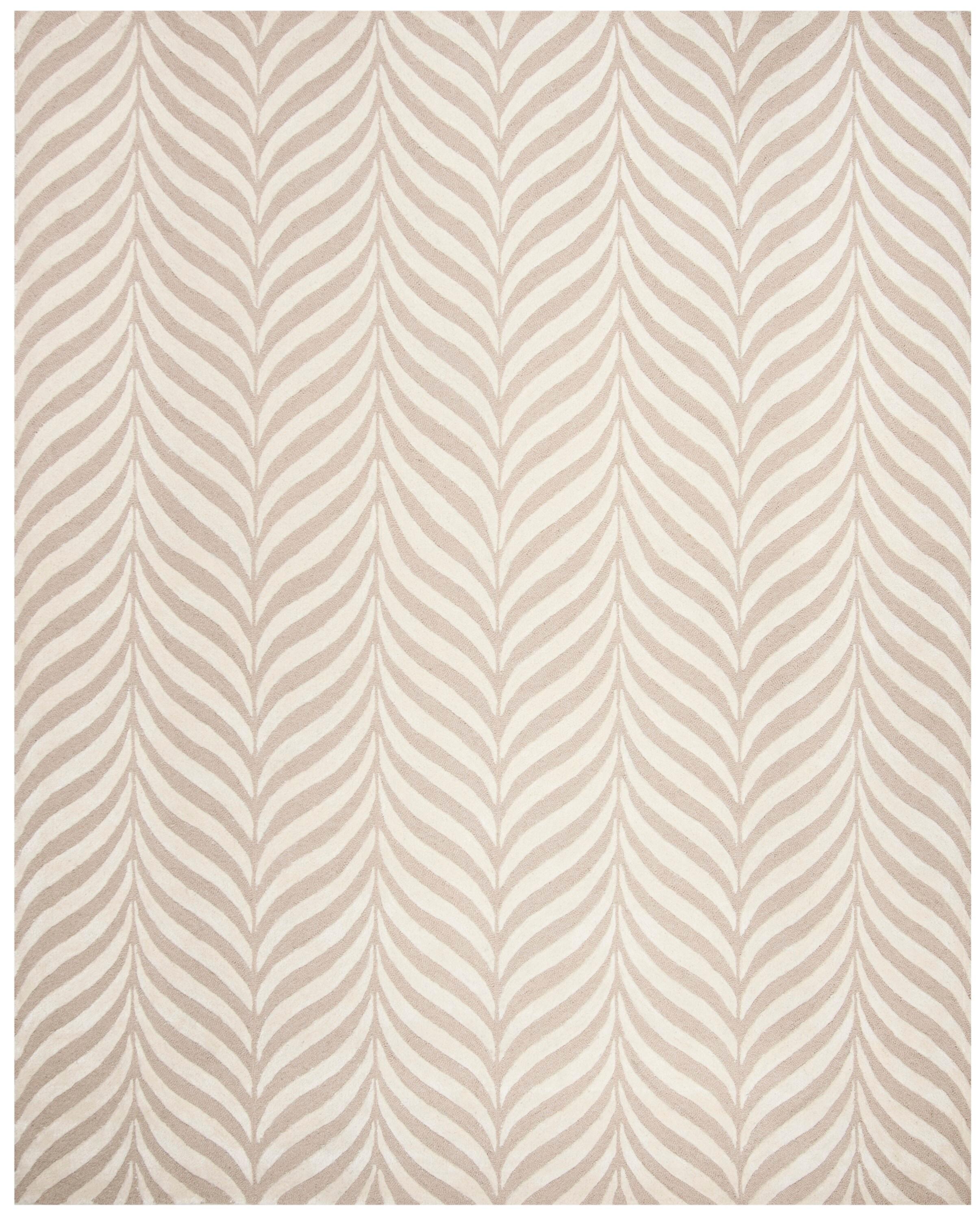 Bella BEL135 Hand Tufted Area Rug - Sand/Ivory - 8'x10' - Safavieh.