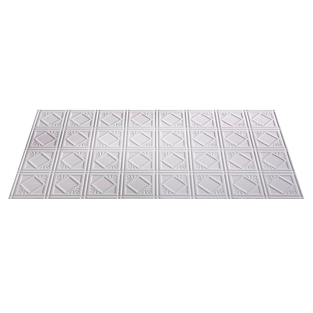 24.375'' L x 48.375'' W Textured Vinyl Glue Up Ceiling Tile