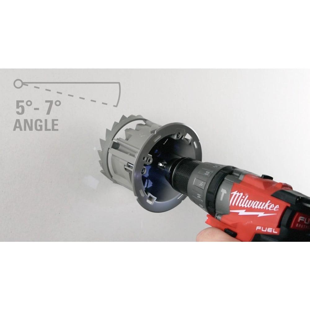 Madison Electric Products Smart Box Shark Tooth 1-Gang Gray Polycarbonate Interior Old Work Standard Round Ceiling/Wall Electrical Box