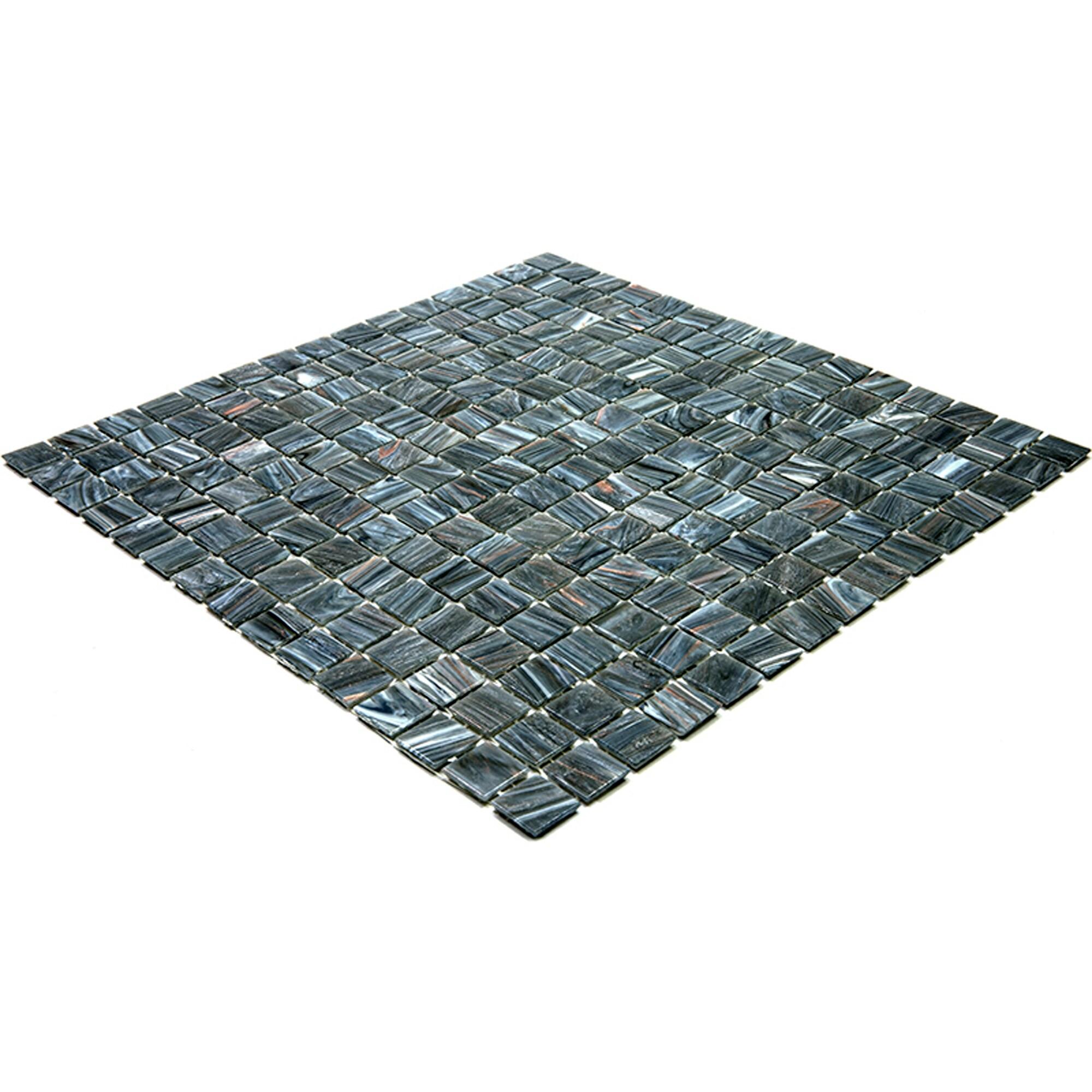 Celestial 0.8" x 0.8" Glass Grid Mosaic Wall & Floor Tile