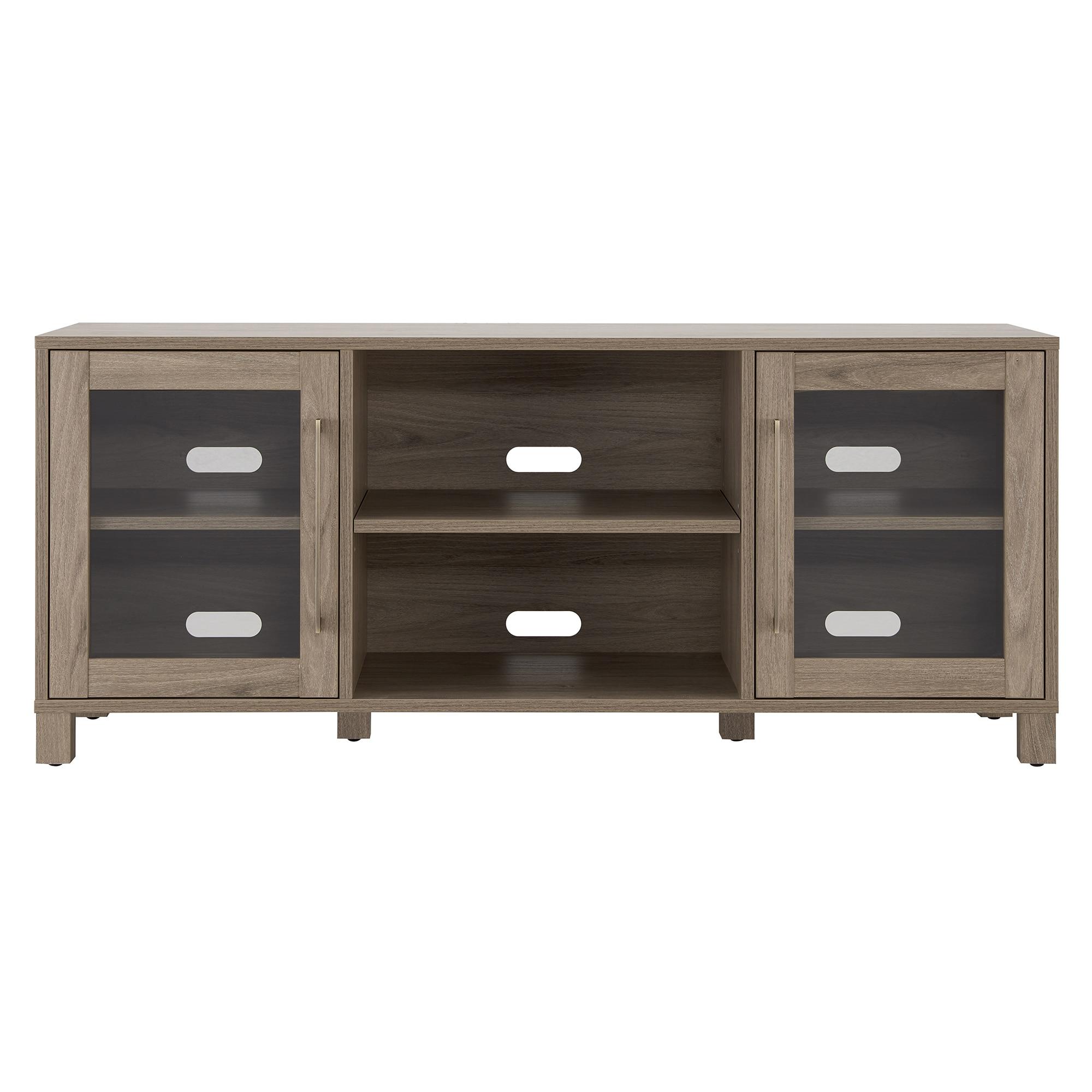 Evelyn&Zoe Quincy Rectangular TV Stand for TV's up to 65", Antiqued Gray