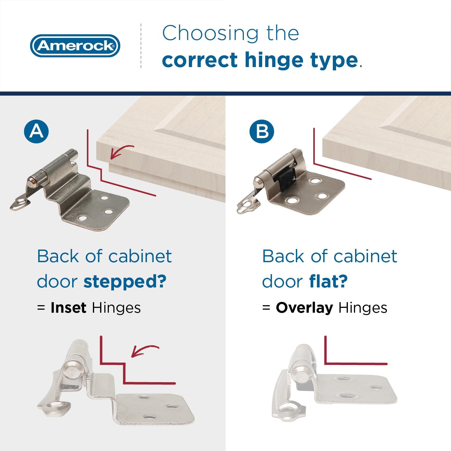 Champagne Bronze 3/4 Inch Door Thickness Cabinet Hinge