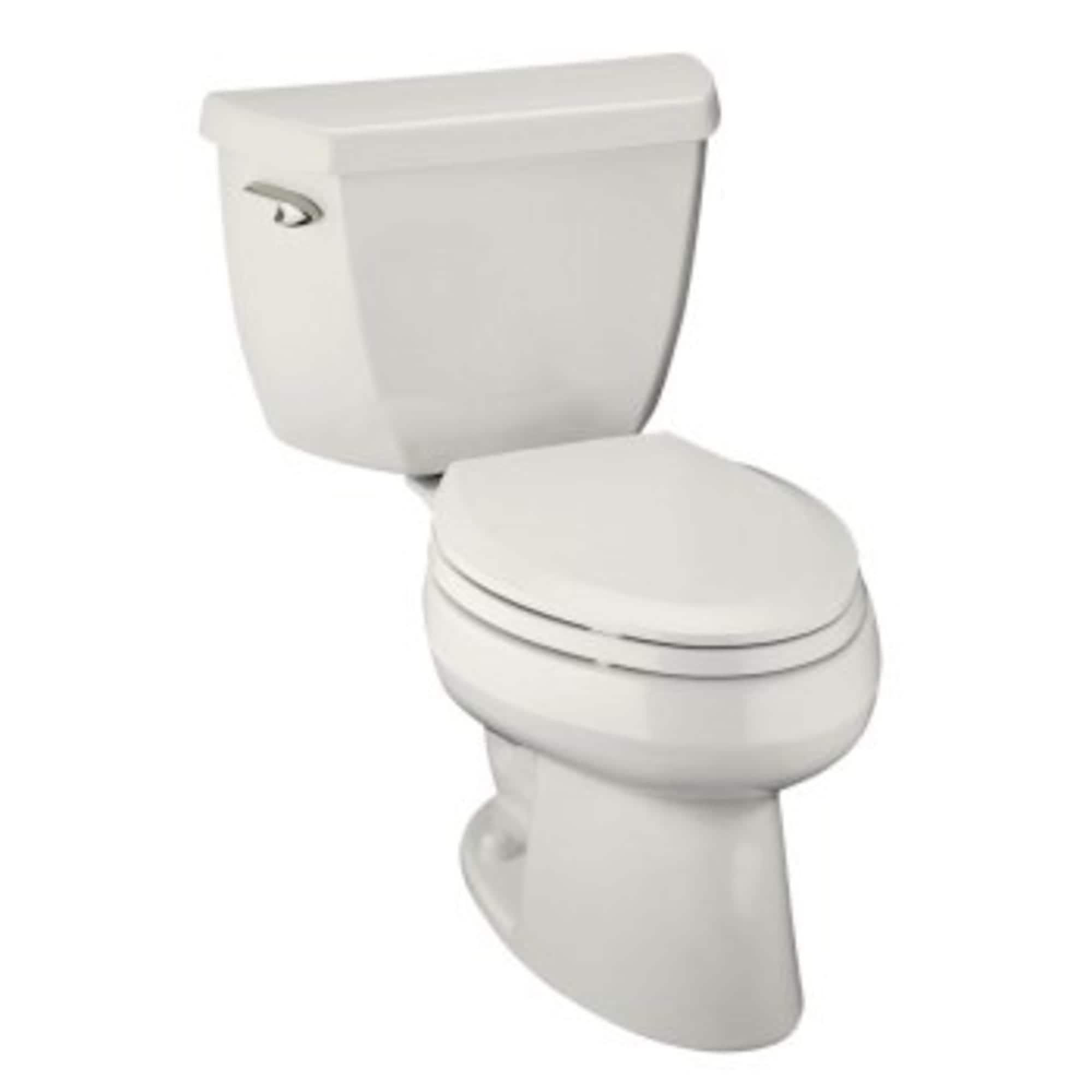 Wellworth Classic Two-Piece Elongated 1.0 GPF Toilet with Pressure Lite Flushing Technology, Less Seat