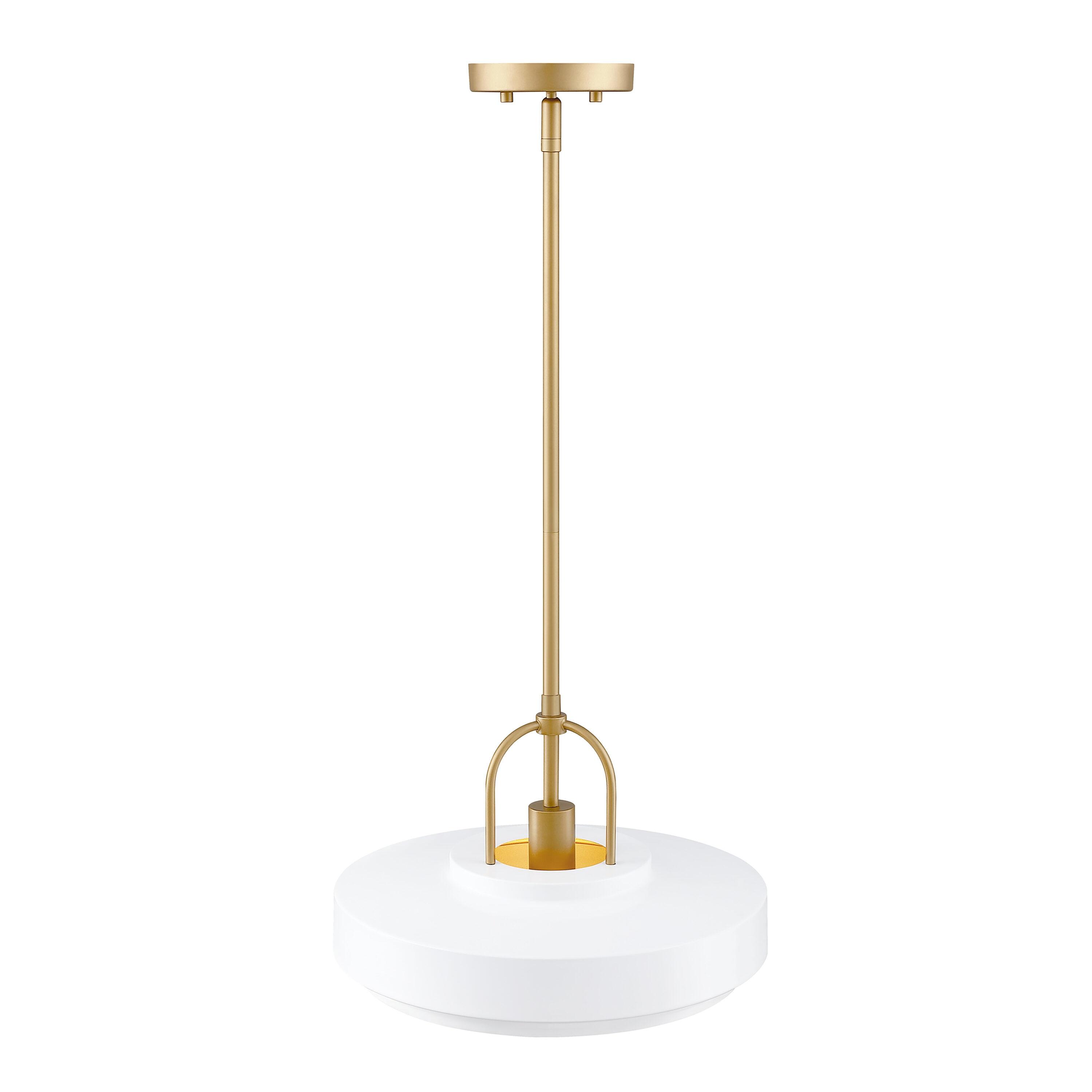 Designers Fountain Odea 14 inch 1-Light Matte White Transitional Pendant Light, D295M-14P-MW
