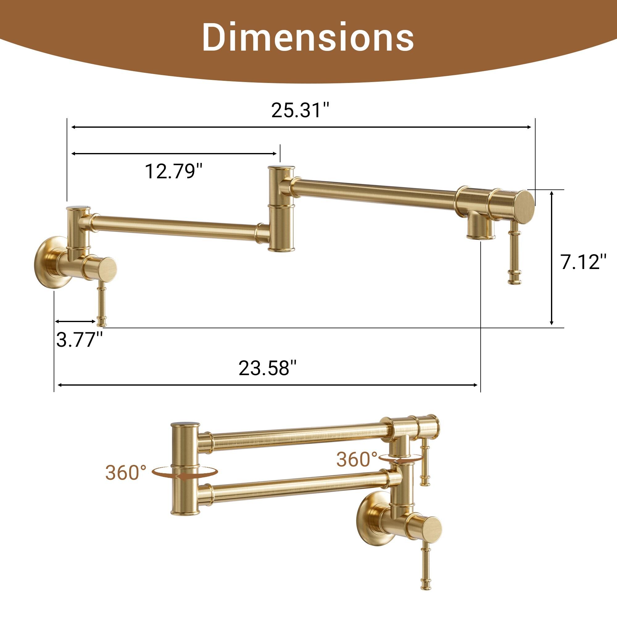 CASAINC CASAINC Single-Handle Spring Pull-Down Kitchen Faucet Single Hole Faucet 1.8 GPM CA-D4183-BN