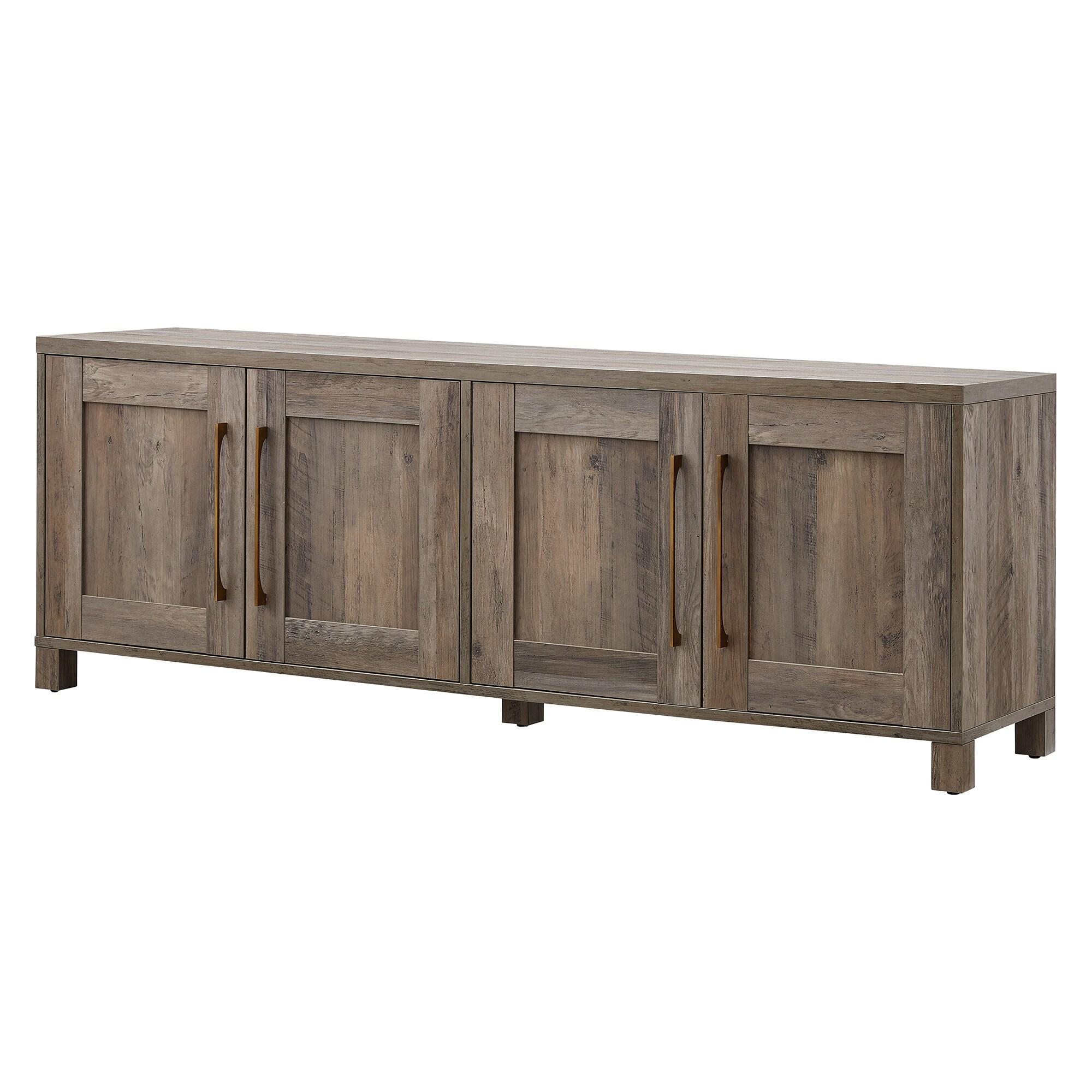 Evelyn&Zoe Chabot Rectangular TV Stand for TV's up to 75", Gray Oak