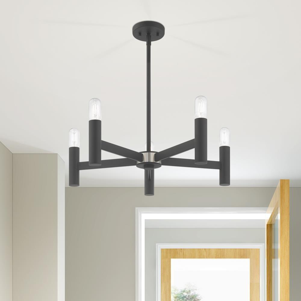 Livex Lighting - Copenhagen - 5 Light Chandelier in Mid Century Modern Style -