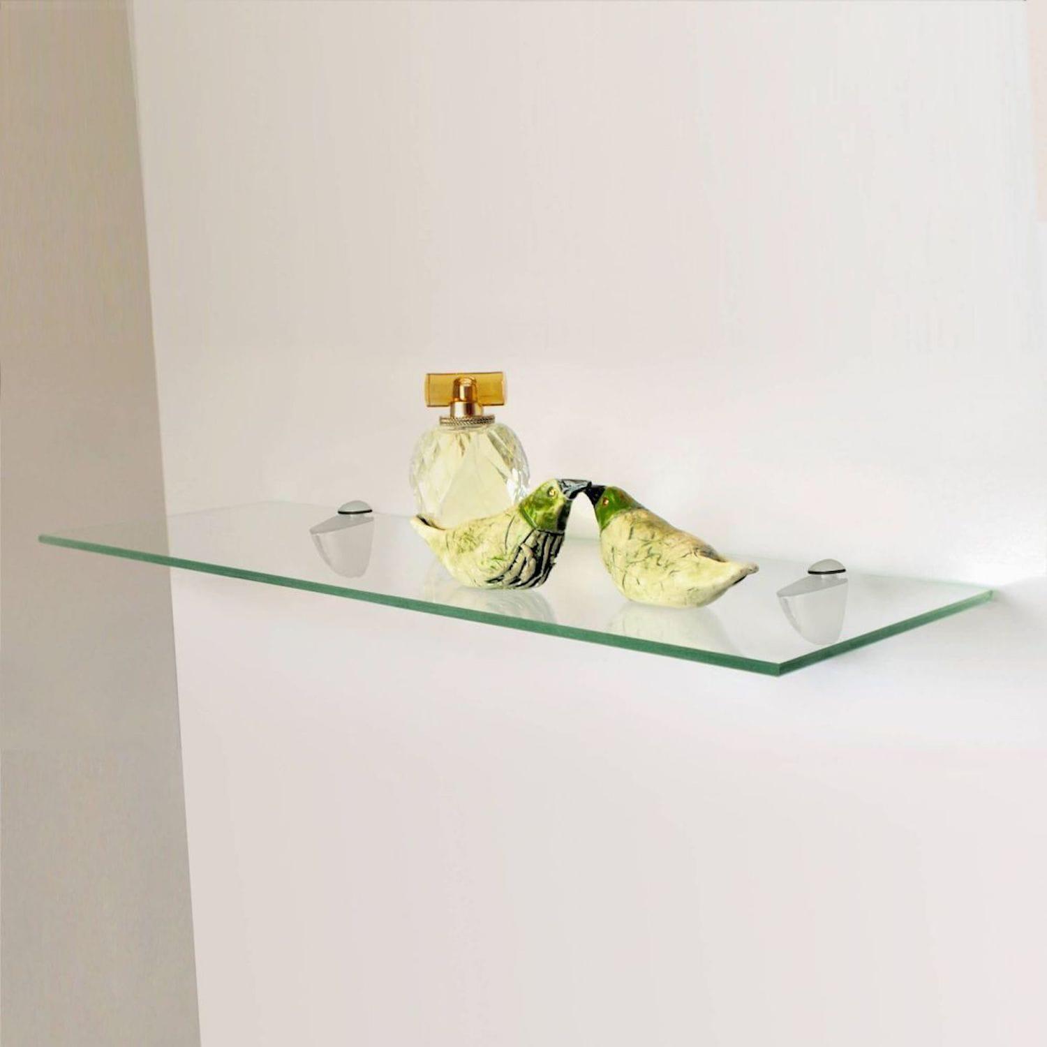 Latitude Run® Glass Accent Shelf with Adjustable Shelves