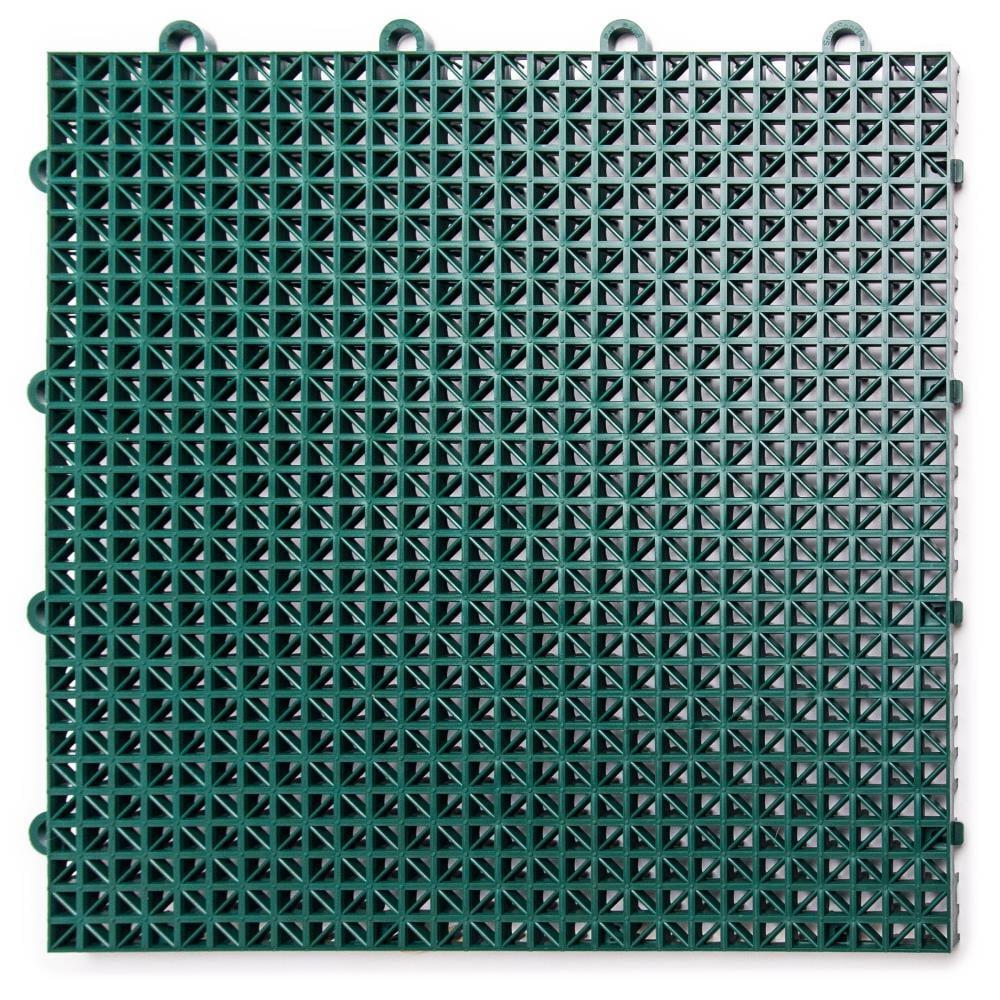 12" x 12" Plastic Interlocking Deck Tile (40-Pack)