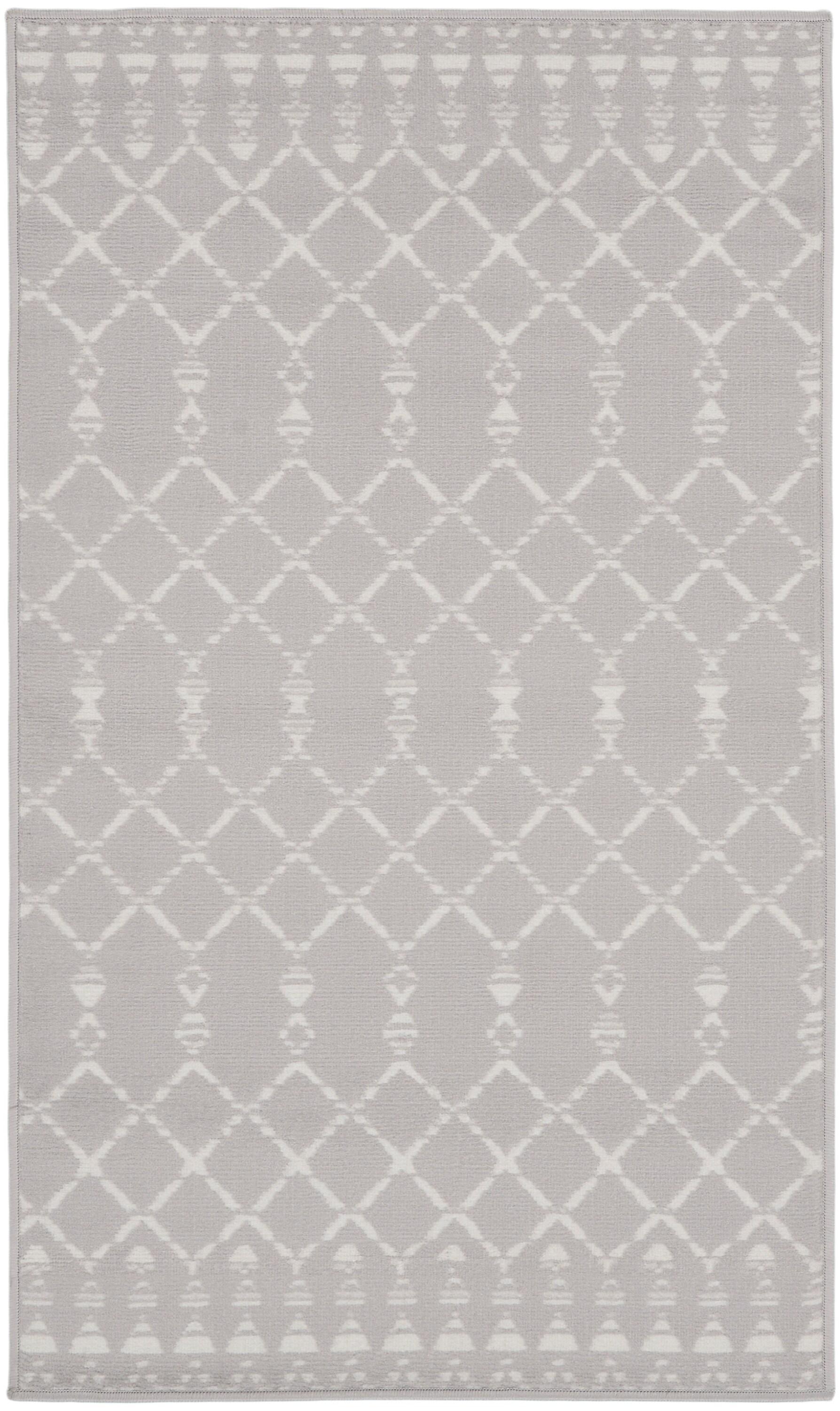 Nourison Whimsicle WHS02 Indoor only Area Rug - Grey 3' x 5'