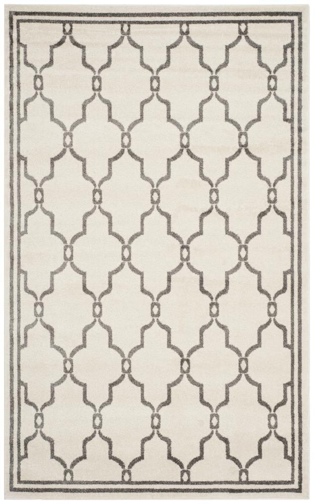 Amherst AMT414 Power Loomed Indoor Area Rug - Ivory/Grey - 4'x6' - Safavieh