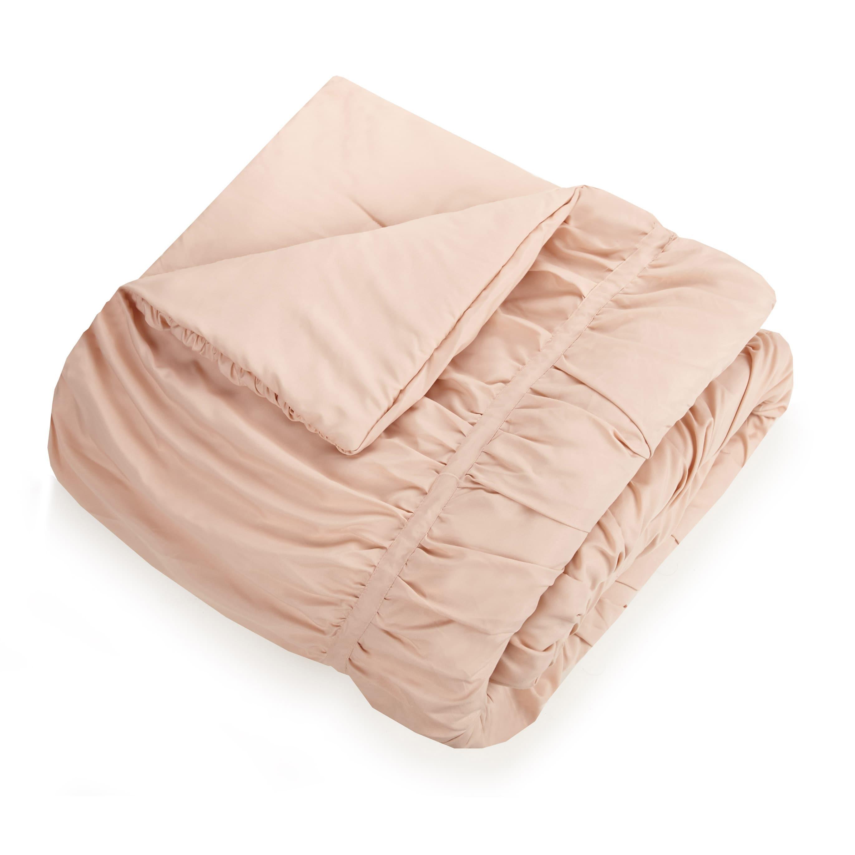 Modern Heirloom Emily Ruched Solid Textured Comforter Set