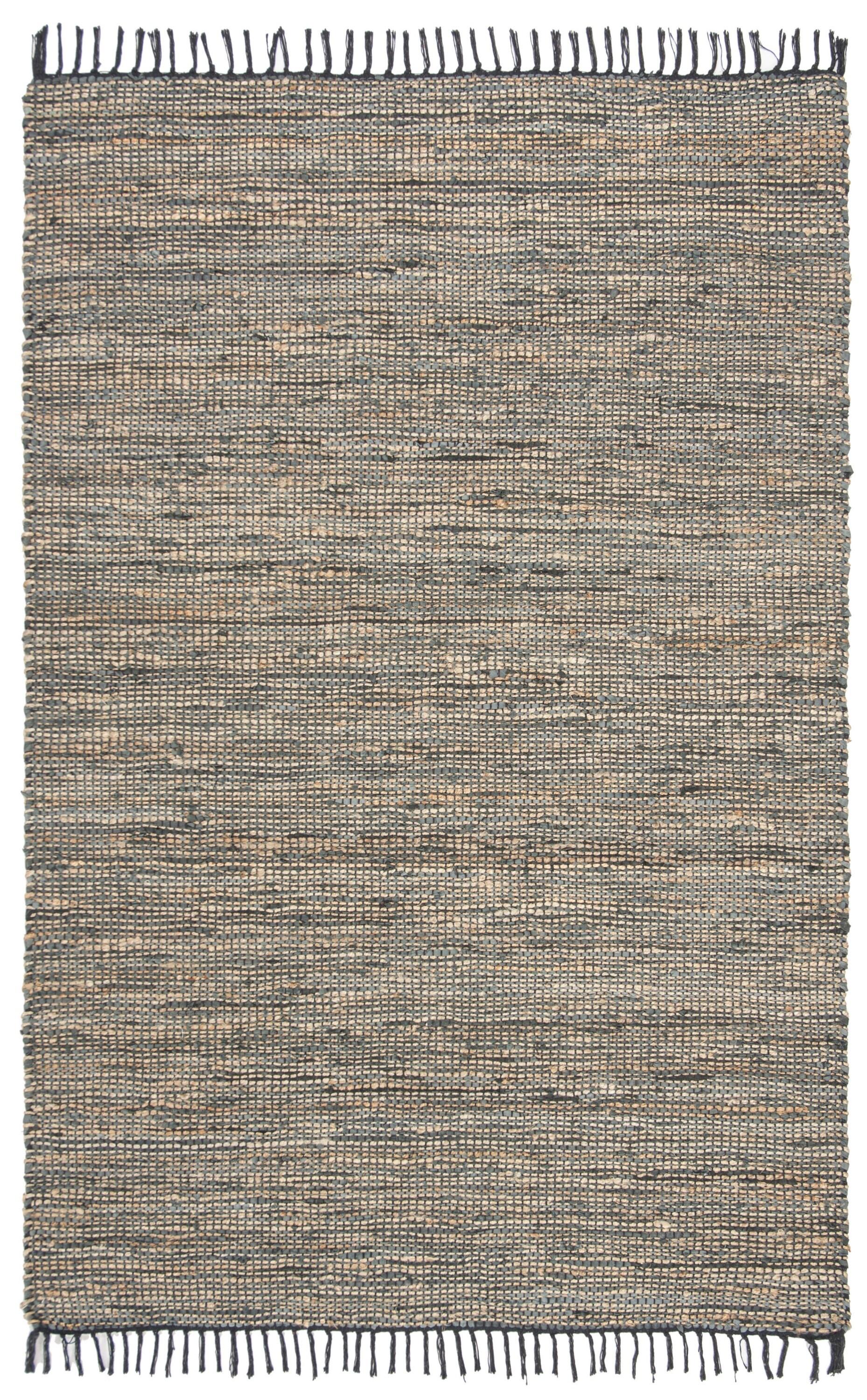 Vintage Leather VTL203 Hand Woven Area Rug - Grey - 6'x9' - Safavieh.