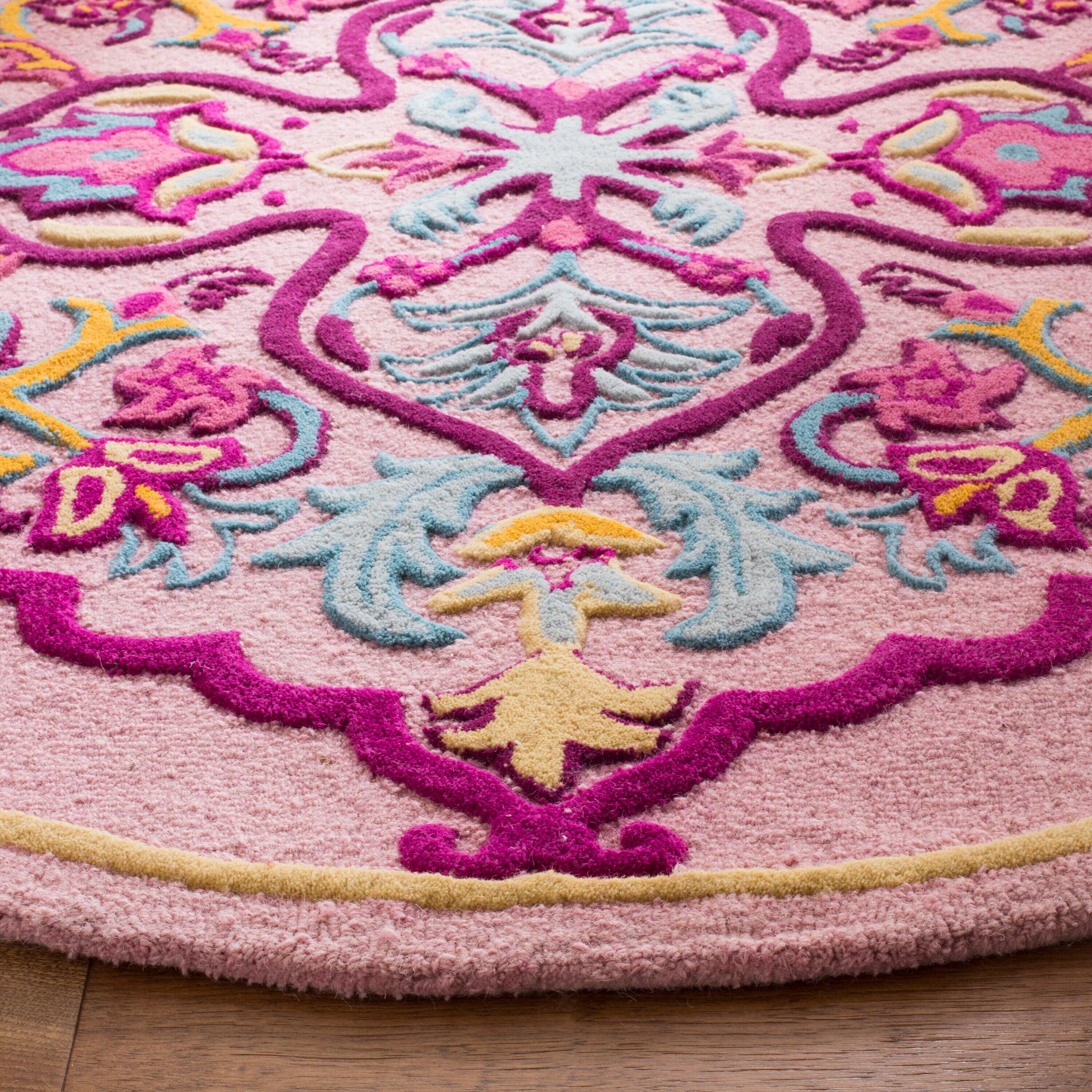 SAFAVIEH Bellagio BLG605A Handmade Pink / Multi Rug