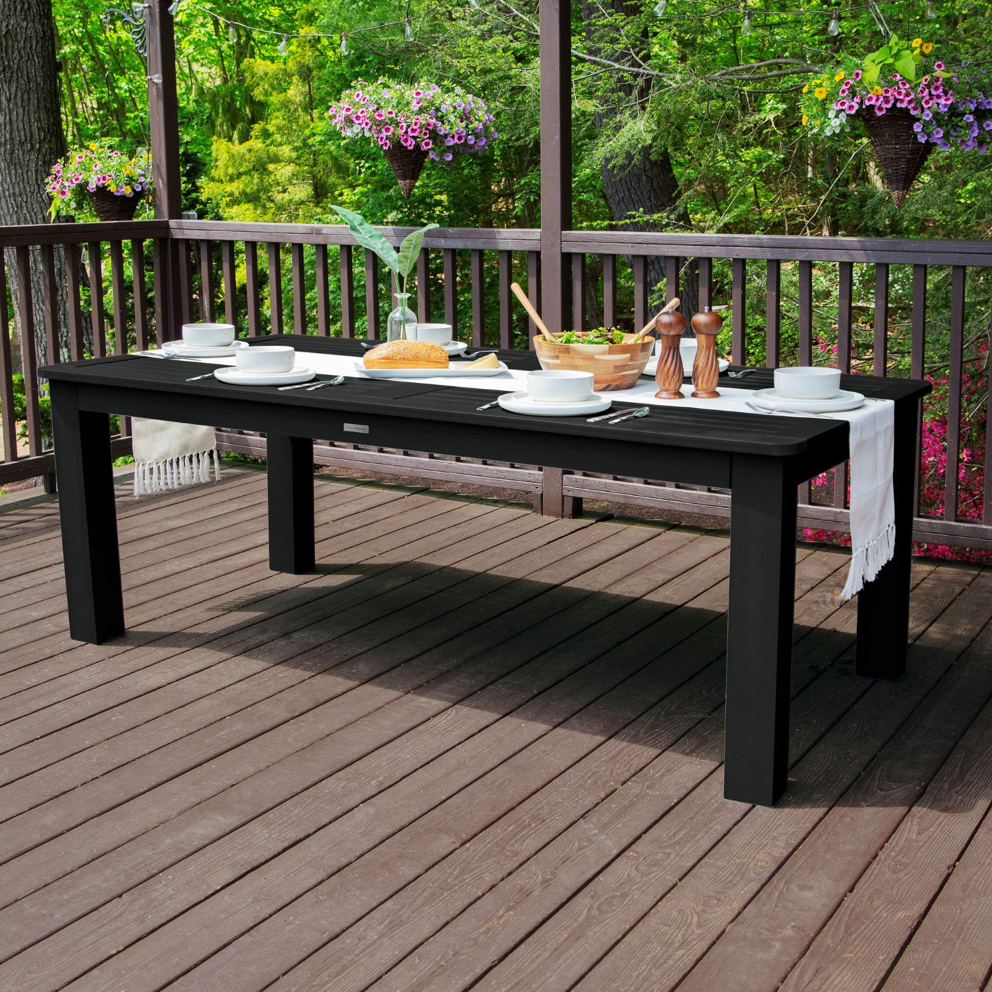 Highwood 7-pc Lehigh Dining Set - 42" x 72" Rectangle Table, Counter Height, Outdoor, Eco-friendly, Synthetic Wood