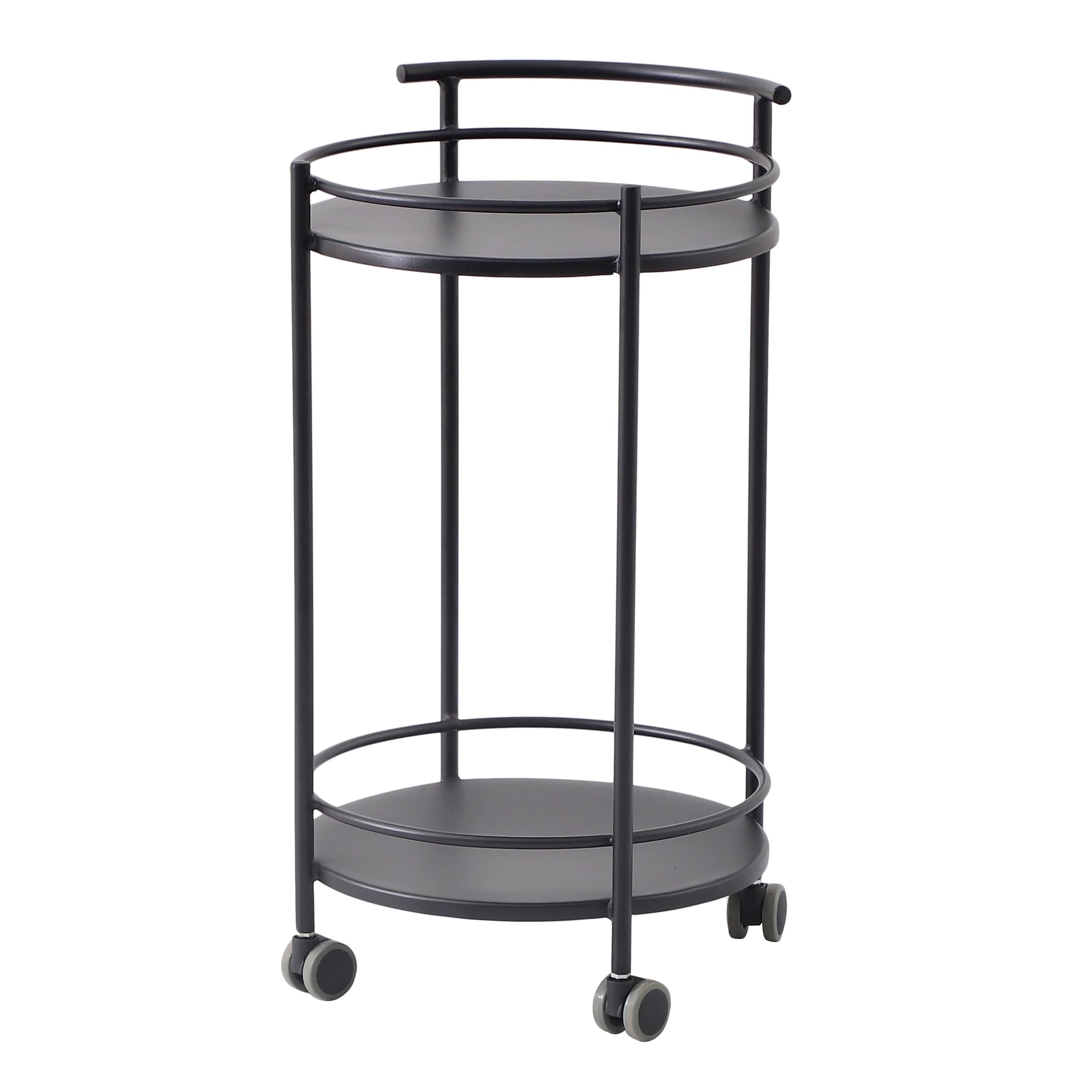 Style Selections Black Steel Outdoor Serving Cart
