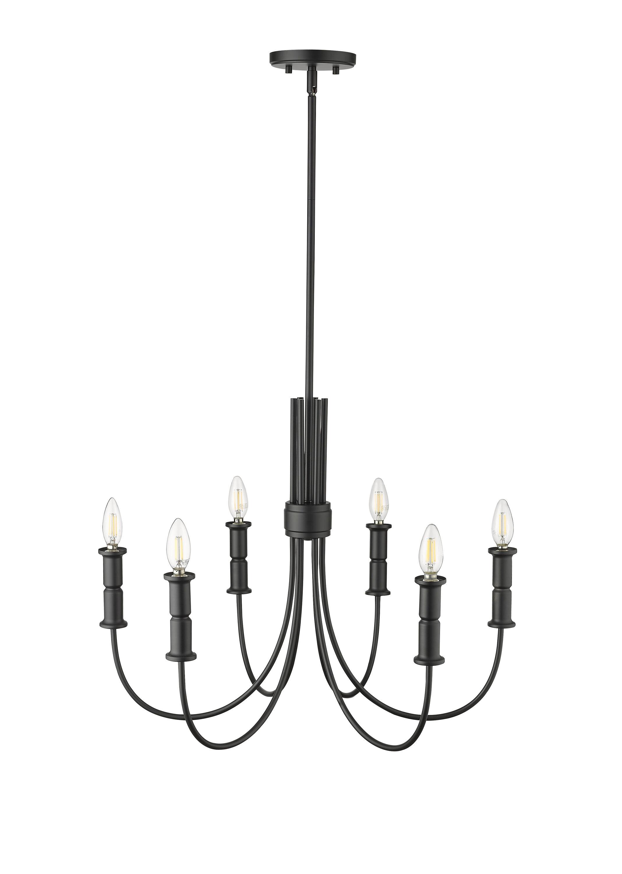 Millennium Lighting  Potiss 8/10 Chandelier Ceiling Light 10 - Matte Black