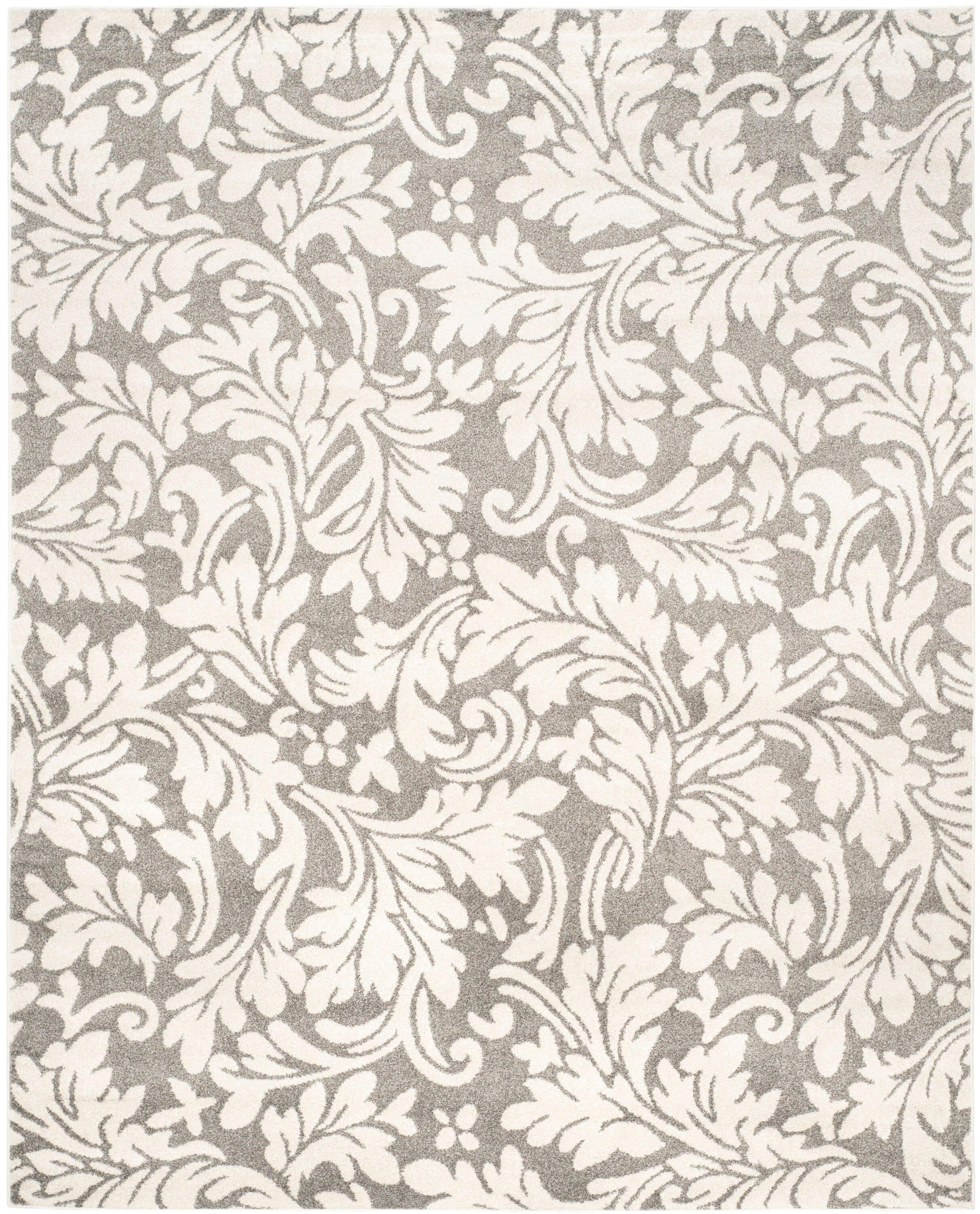 Amherst AMT425 Power Loomed Indoor Area Rug - Dark Grey/Beige - 8'x10' - Safavieh