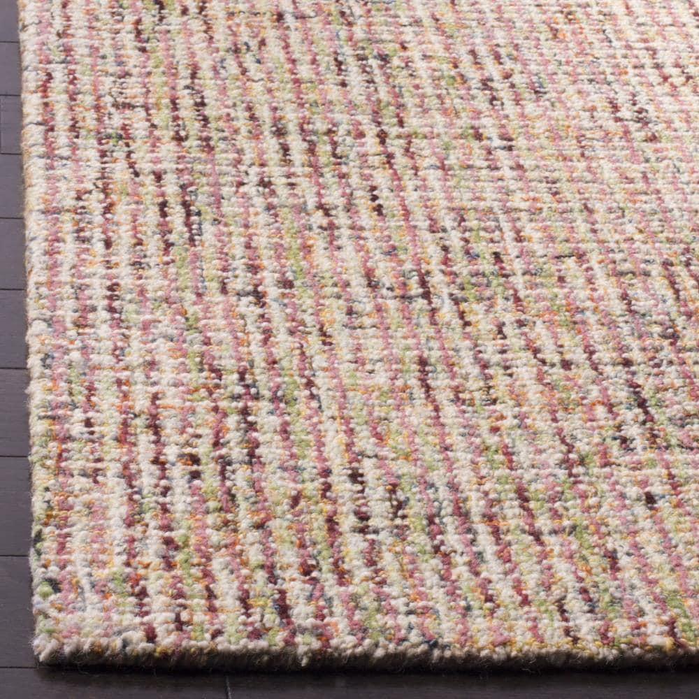 Abstract ABT468 Handmade Indoor Area Rug - Beige/Rust - 5'x8' - Safavieh