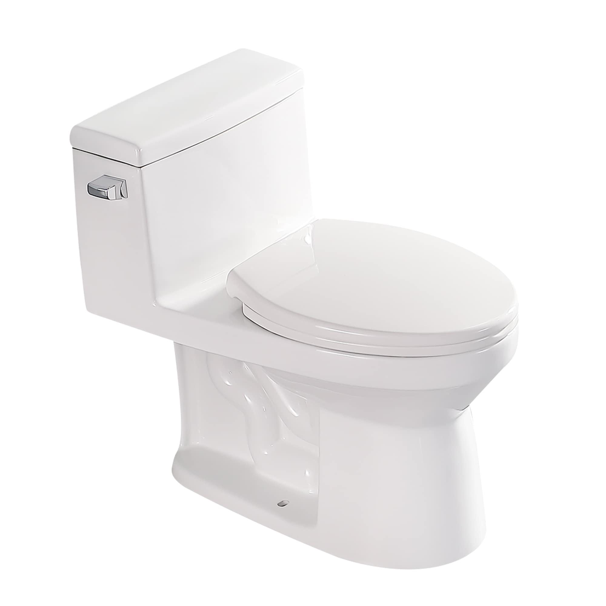 Lordear H-MTLC-T133 Lordear 1.28 Gallons GPF Elongated Comfort Height Floor Mounted One-Piece Toilet (Seat Included)