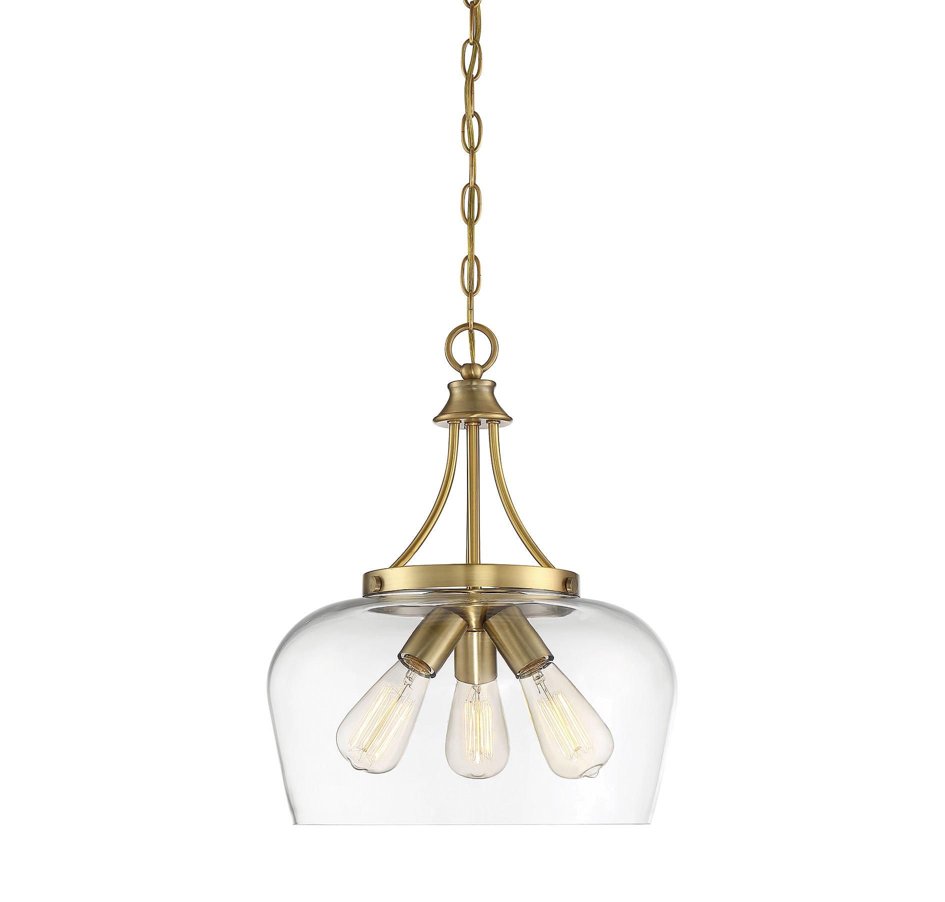 Savoy House Octave 3 - Light Pendant in  Warm Brass