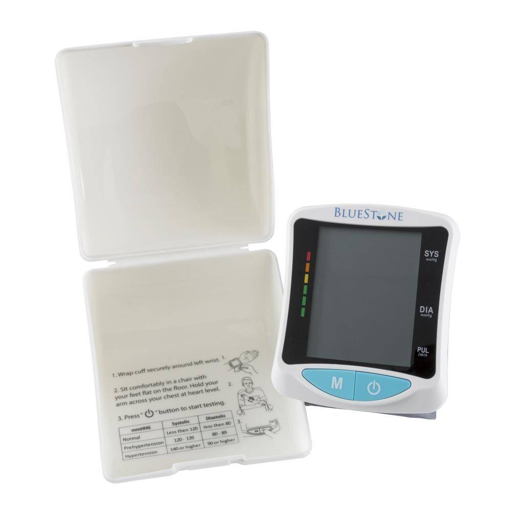 Fleming Supply Automatic Adjustable Cuff Wrist Blood Pressure Monitor With Digital LCD Display Screen