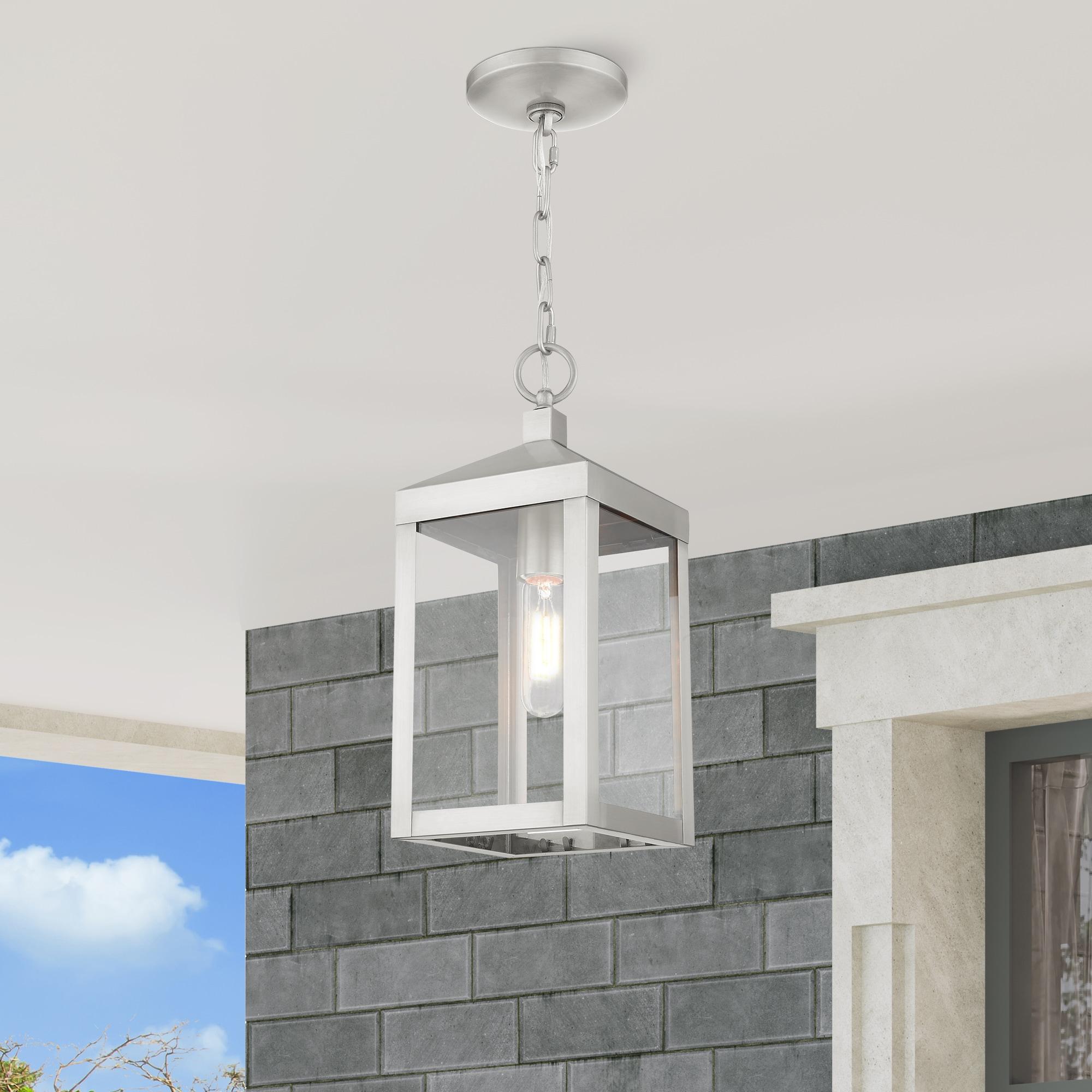 Livex Lighting Nyack 1 - Light Pendant in  Brushed Nickel