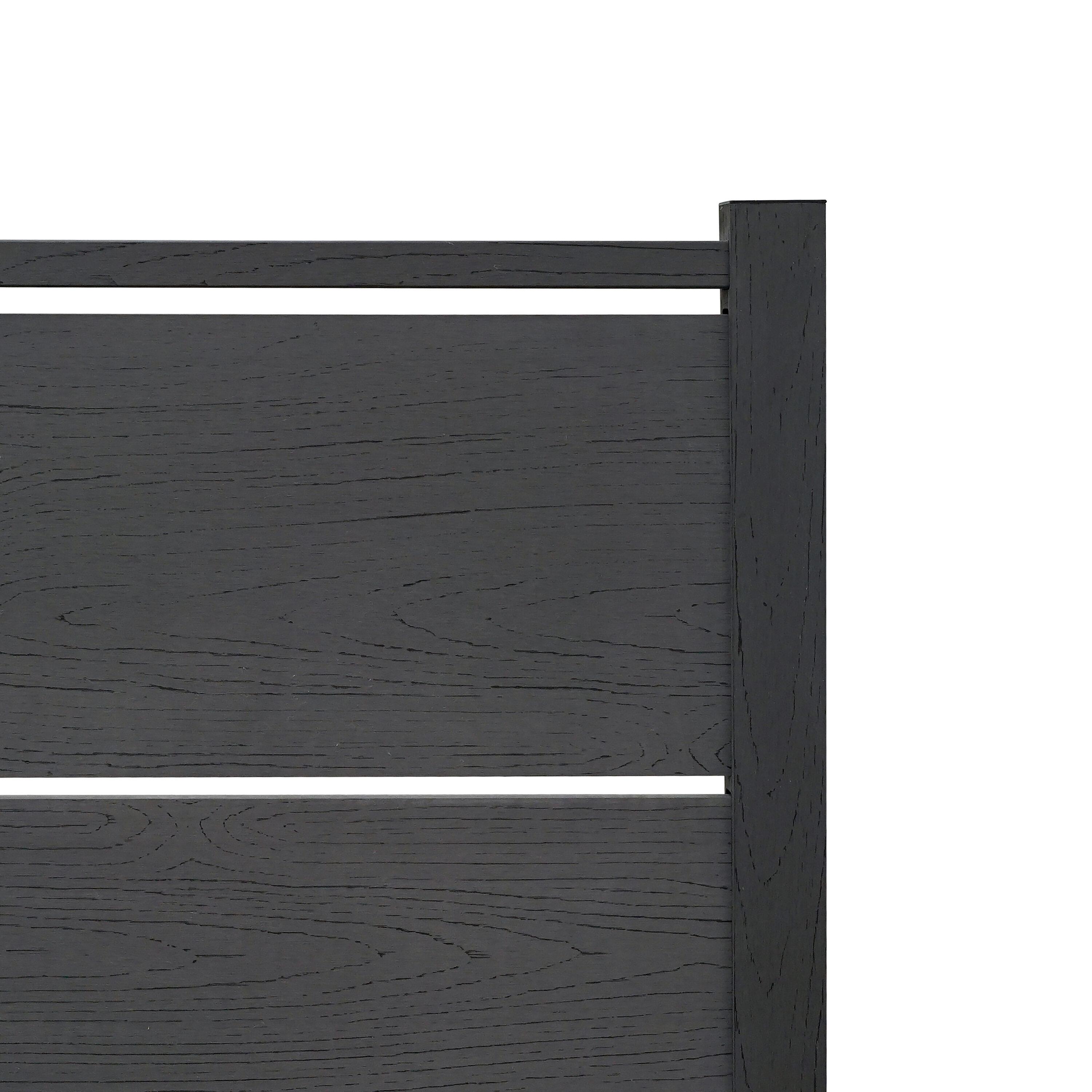 Enclo Enclo 4 ft H x 3.3 ft W Bessemer WoodTek Vinyl Charcoal Privacy Screen Kit (2 Panels)