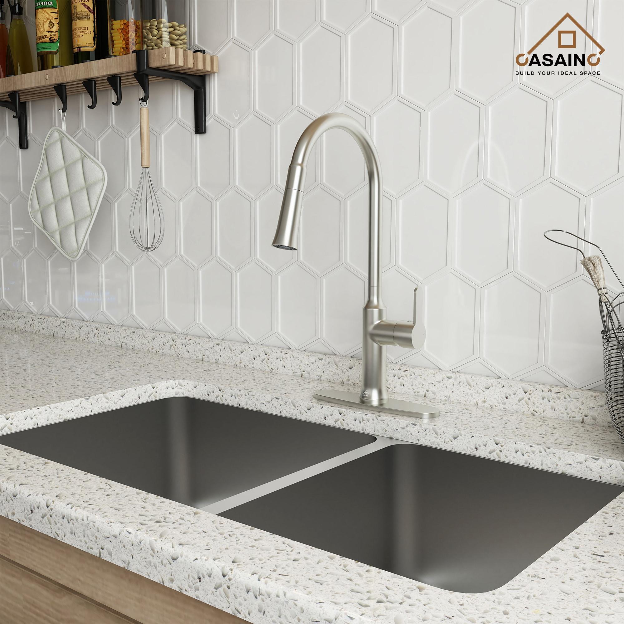 CASAINC CASAINC Single-Handle Pull-Down Kitchen Faucet Single Hole Faucet CA-D4171-BN